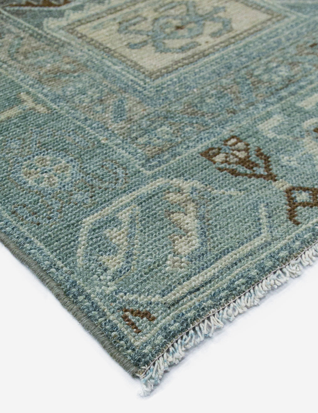 Lulu and Georgia - Vintage Turkish Hand - Knotted Wool Rug No. 451, 4'3" x 6'8"