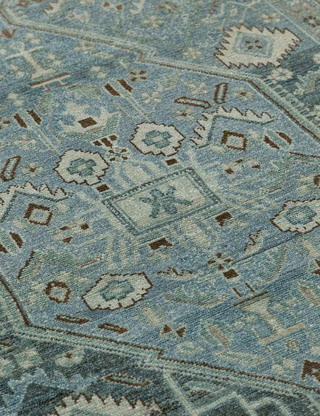 Lulu and Georgia - Vintage Turkish Hand - Knotted Wool Rug No. 451, 4'3" x 6'8"