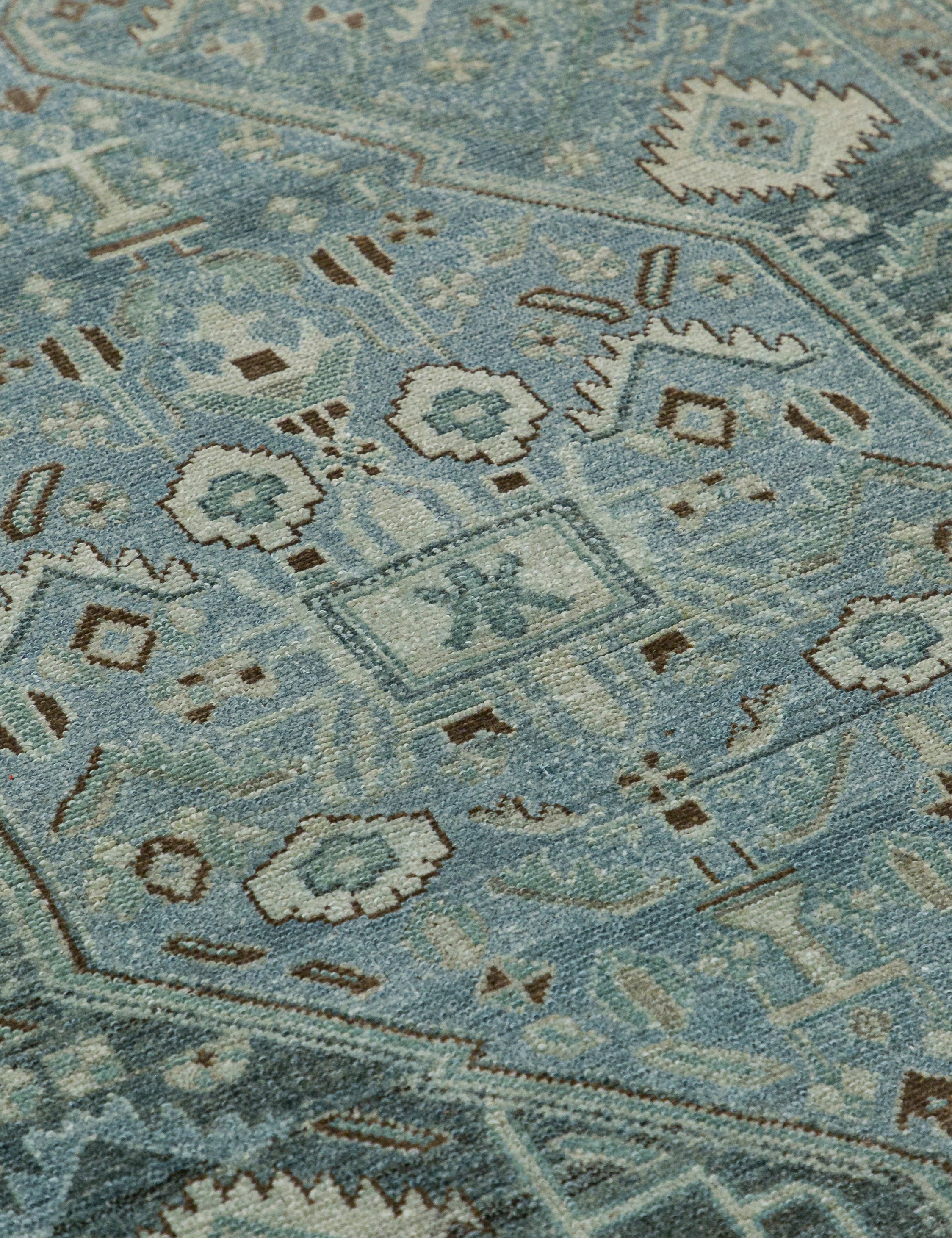 Lulu and Georgia - Vintage Turkish Hand - Knotted Wool Rug No. 451, 4'3" x 6'8"