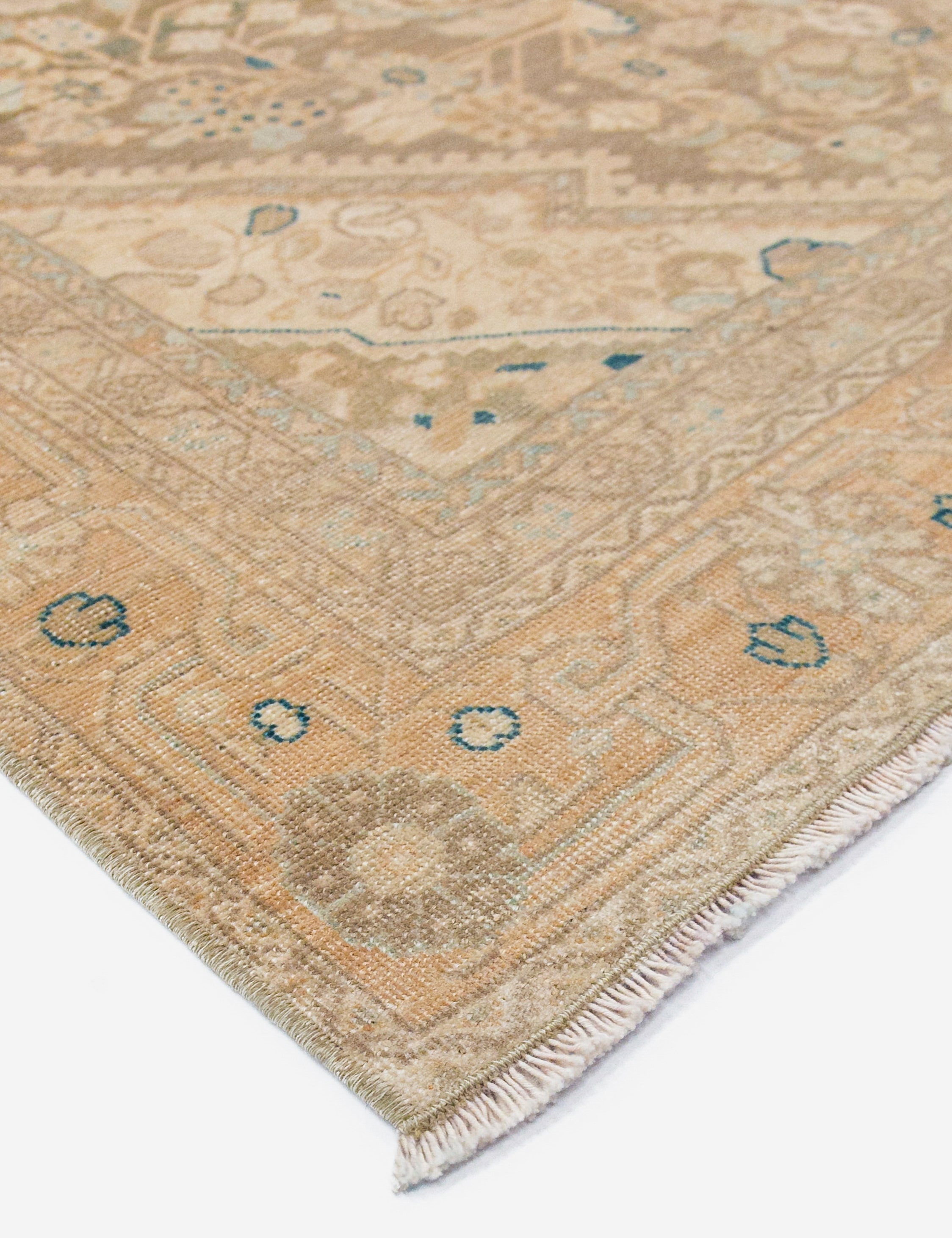 Lulu and Georgia - Vintage Turkish Hand - Knotted Wool Rug No. 452, 4' x 6'7"