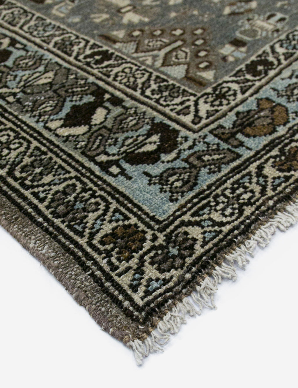 Lulu and Georgia - Vintage Turkish Hand - Knotted Wool Rug No. 453, 4'2" x 6'6"