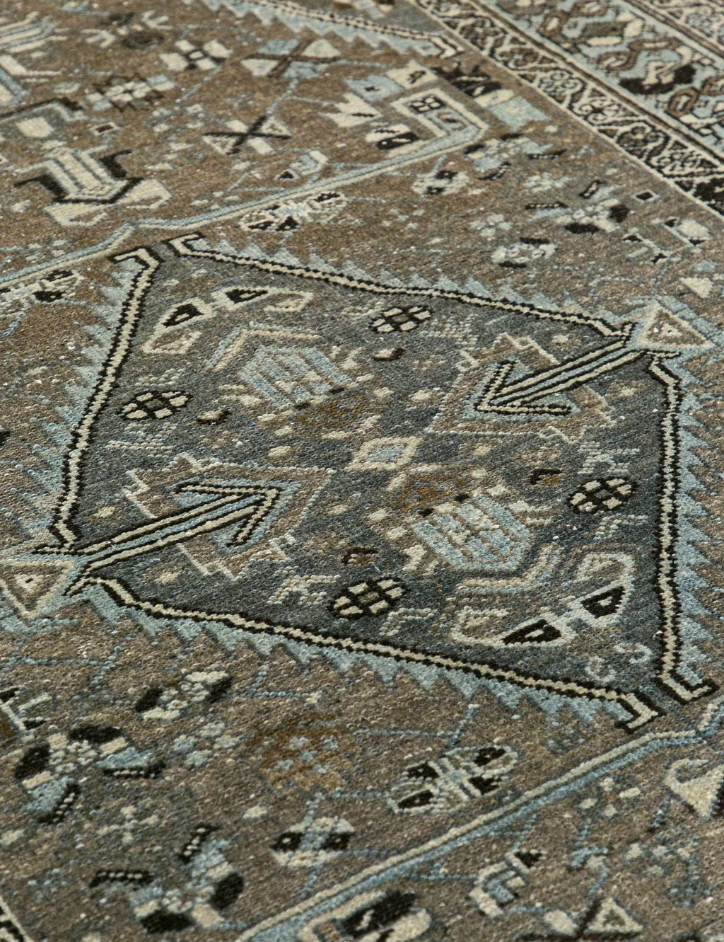 Lulu and Georgia - Vintage Turkish Hand - Knotted Wool Rug No. 453, 4'2" x 6'6"