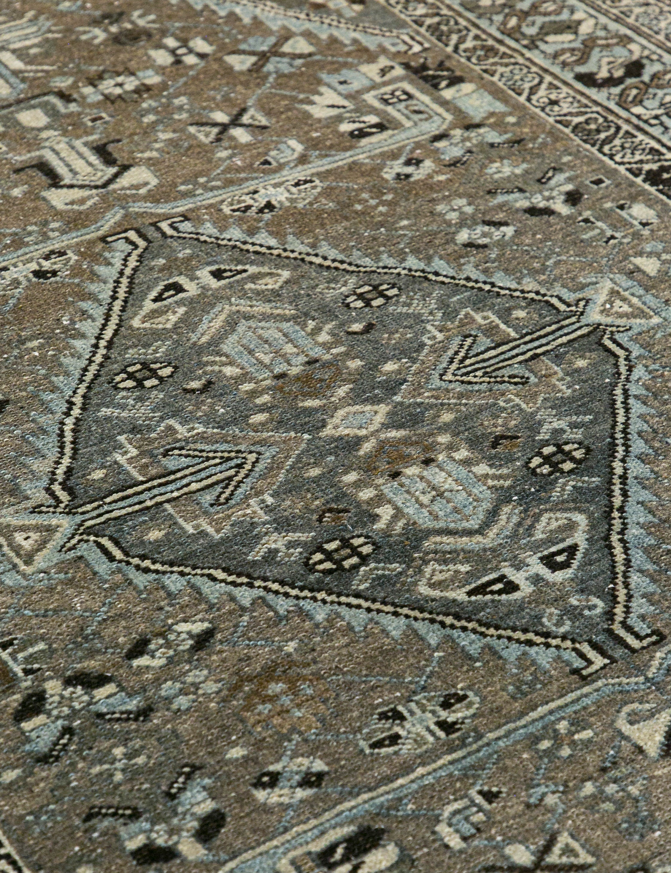 Lulu and Georgia - Vintage Turkish Hand - Knotted Wool Rug No. 453, 4'2" x 6'6"