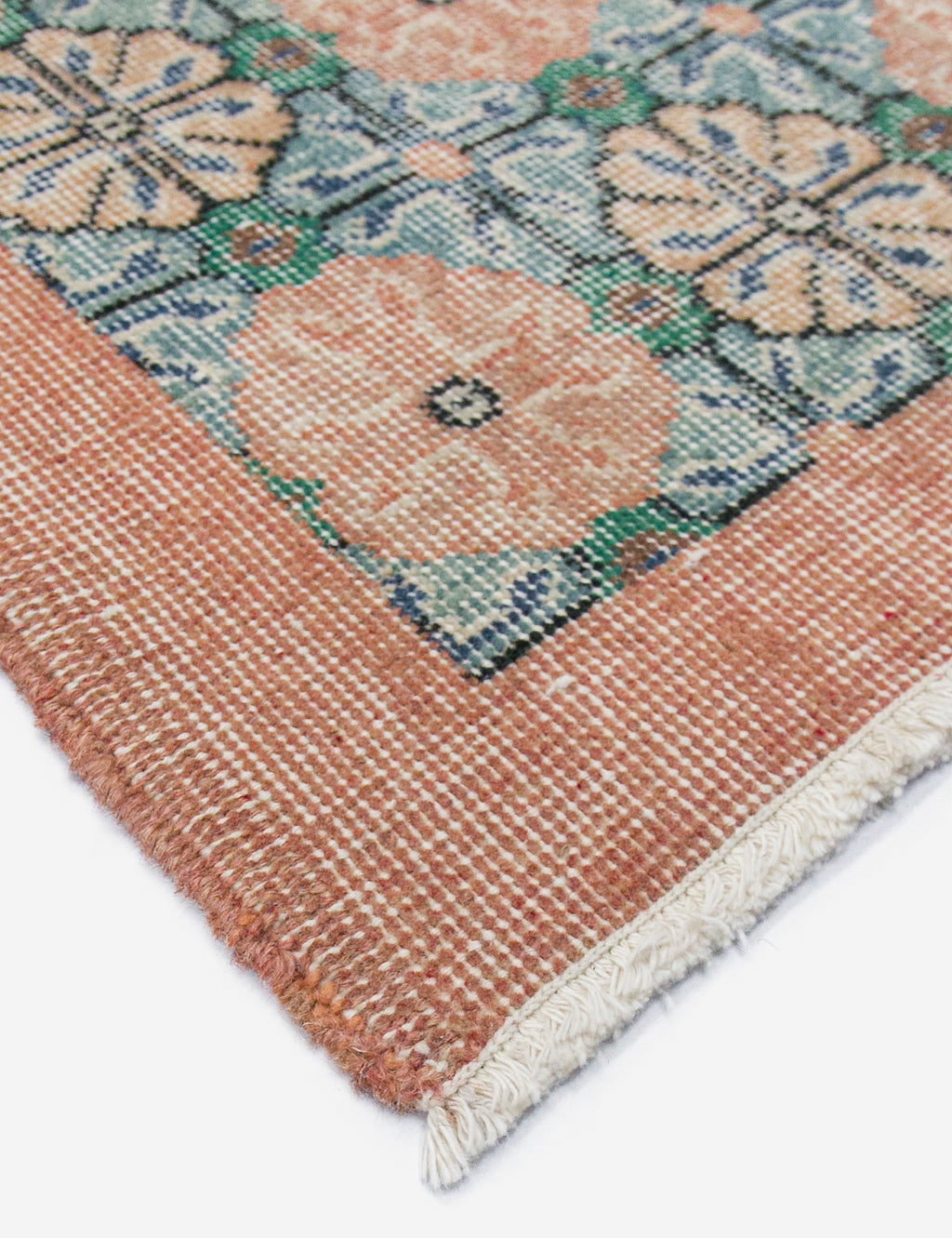 Lulu and Georgia - Vintage Turkish Hand - Knotted Wool Rug No. 454, 3'12" x 6'11"