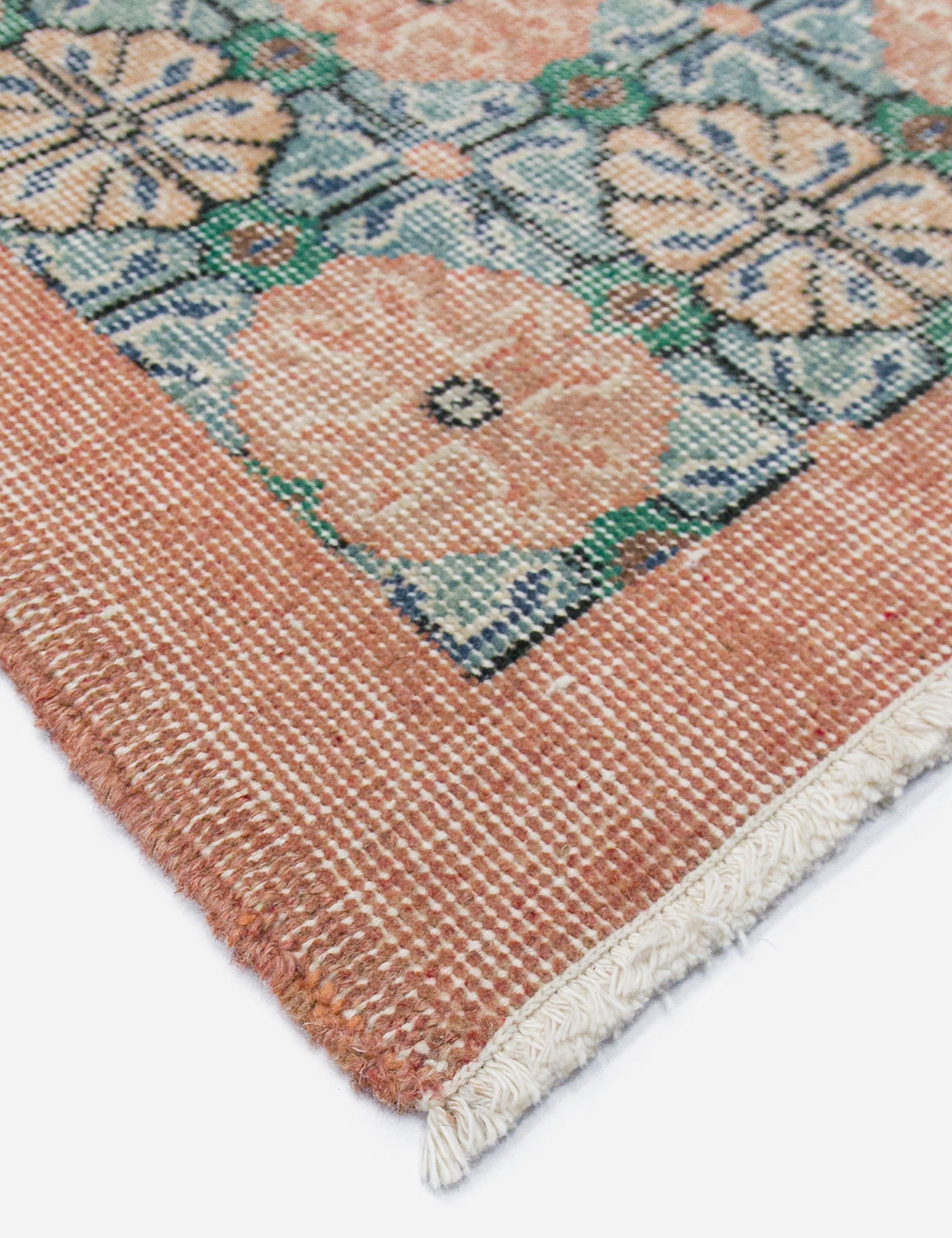 Lulu and Georgia - Vintage Turkish Hand - Knotted Wool Rug No. 454, 3'12" x 6'11"