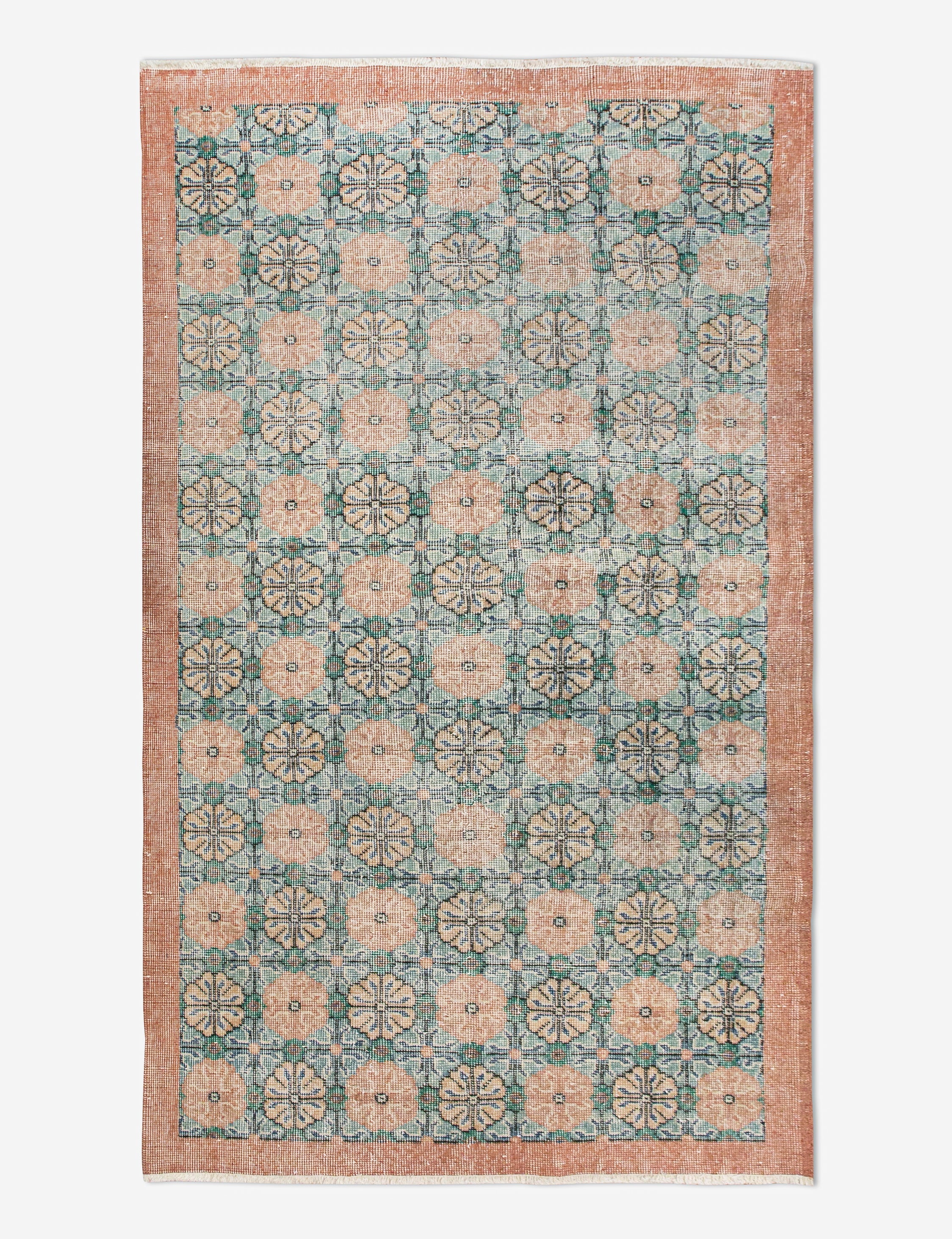 Lulu and Georgia - Vintage Turkish Hand - Knotted Wool Rug No. 454, 3'12" x 6'11"