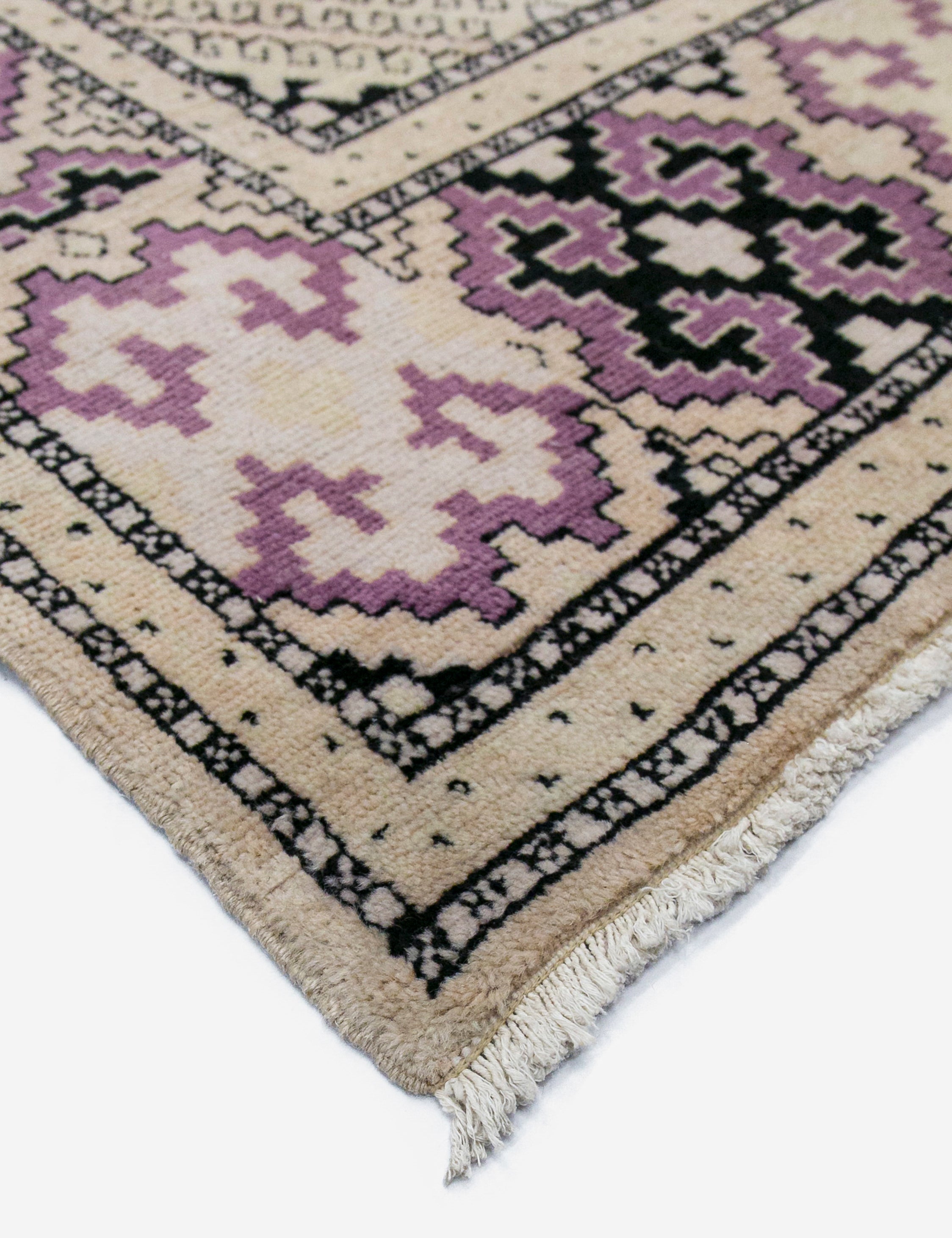 Lulu and Georgia - Vintage Turkish Hand - Knotted Wool Rug No. 456, 4'5" x 6'1"