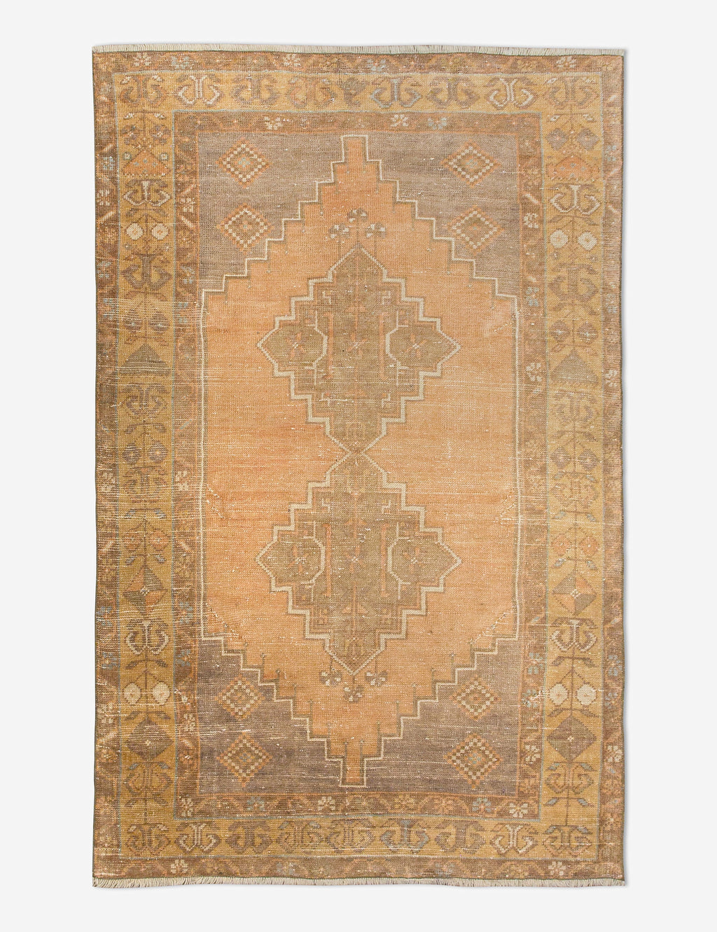 Lulu and Georgia - Vintage Turkish Hand - Knotted Wool Rug No. 457, 3'5" x 6'1"