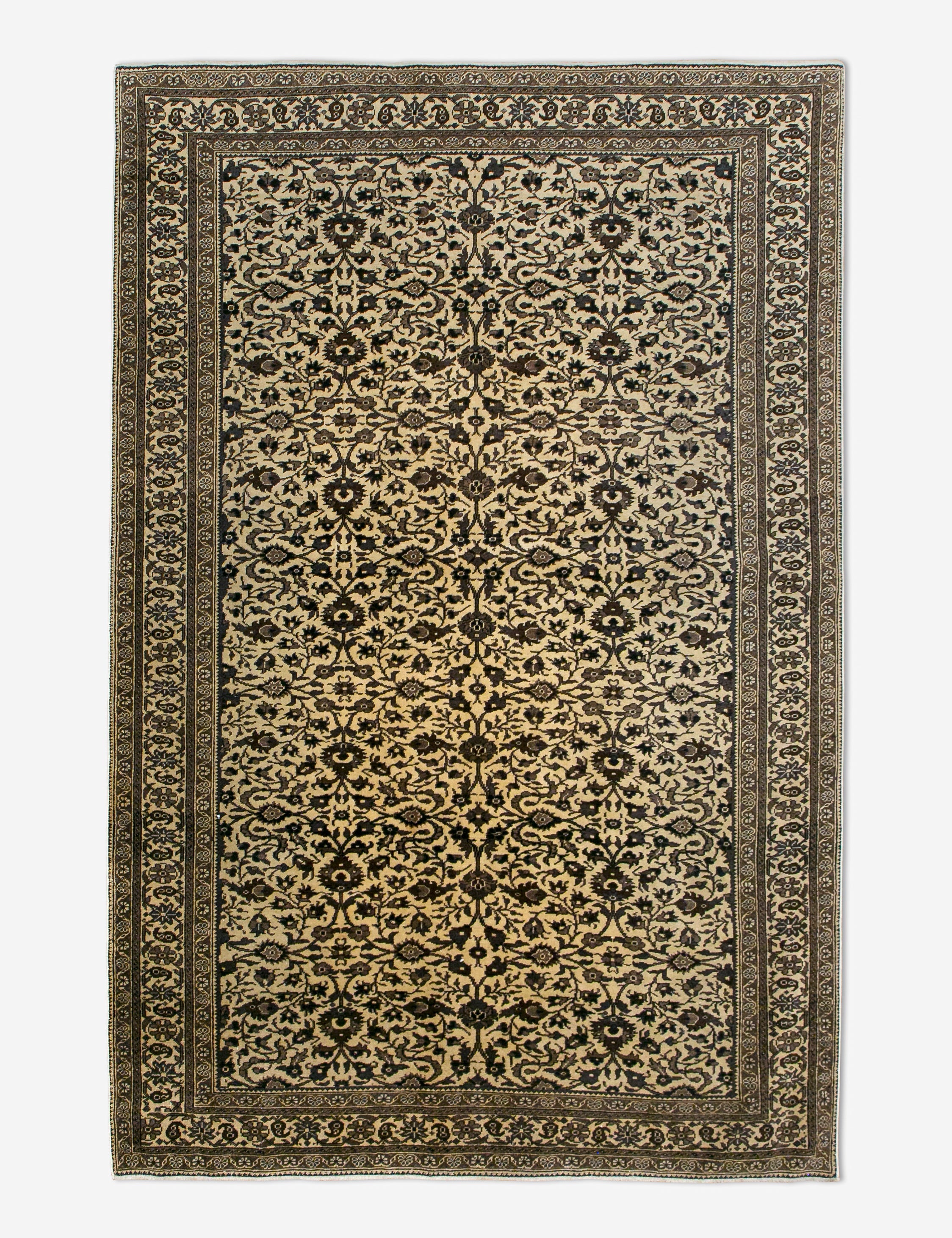 Lulu and Georgia - Vintage Turkish Hand - Knotted Wool Rug No. 458, 4'11" x 7'3"