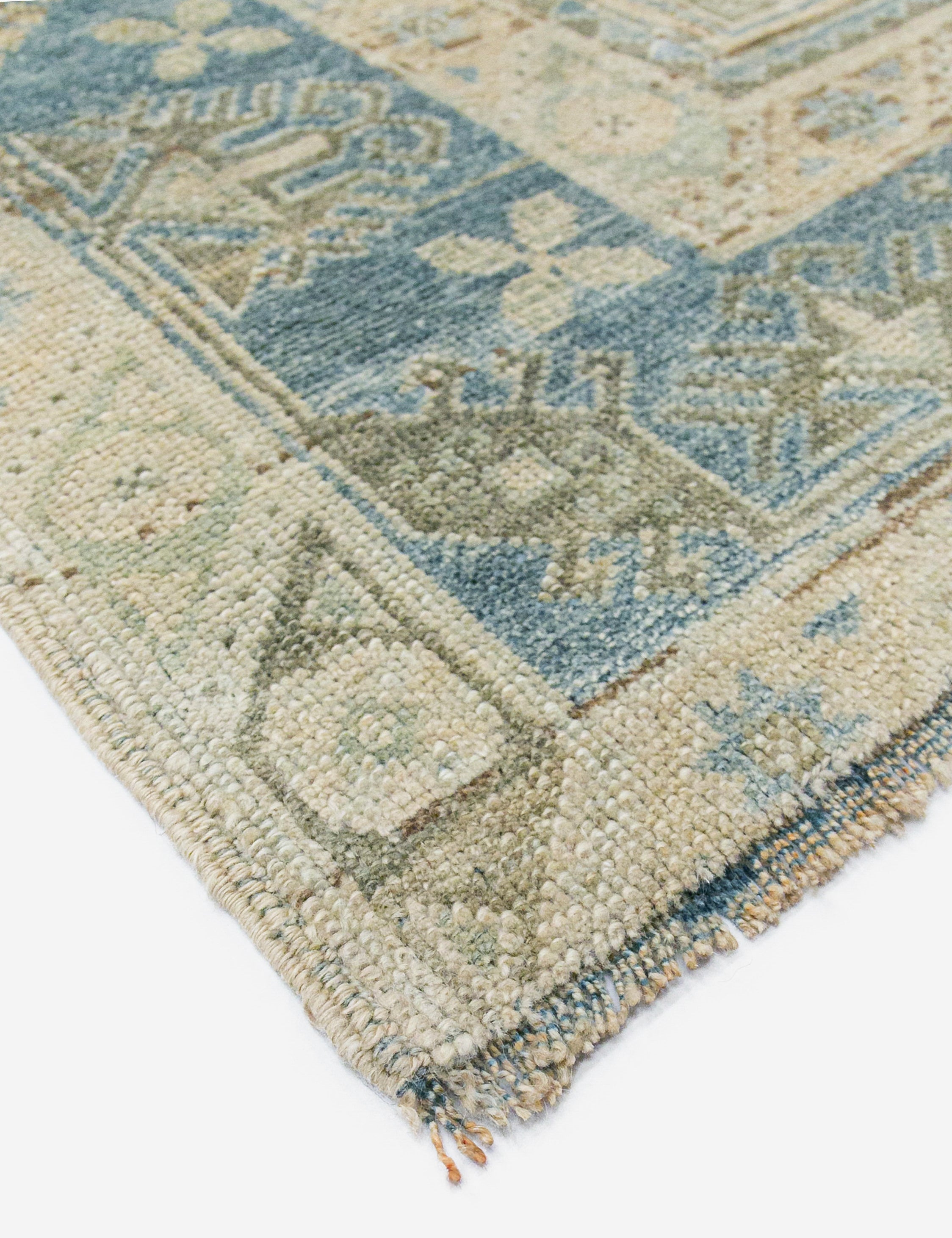 Lulu and Georgia - Vintage Turkish Hand - Knotted Wool Rug No. 459, 4'4" x 6'7"