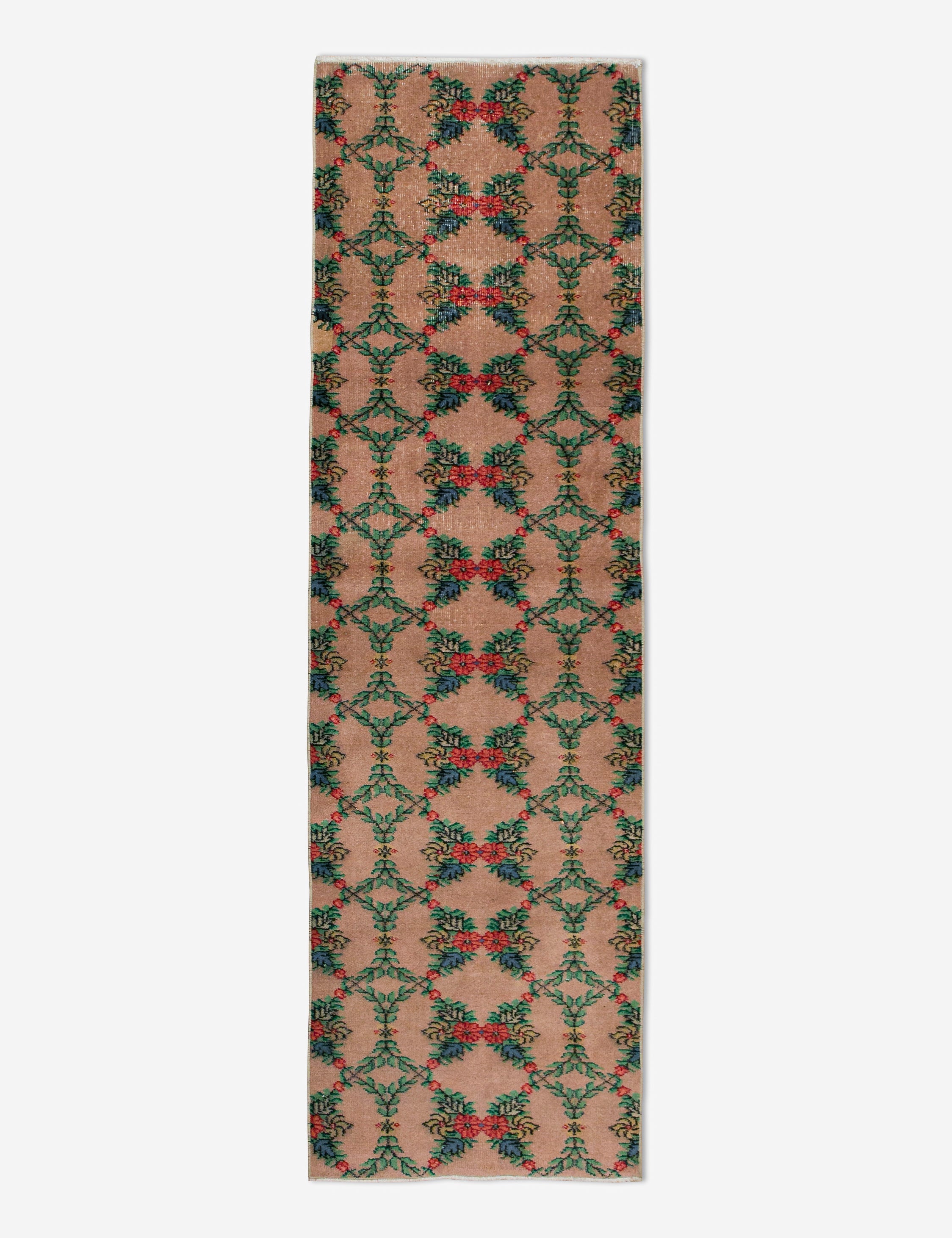 Lulu and Georgia - Vintage Turkish Hand - Knotted Wool Runner Rug No. 238, 2'5" x 8'8"
