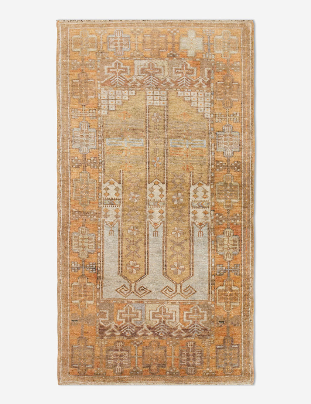 Lulu and Georgia - Vintage Turkish Hand - Knotted Wool Runner Rug No. 241, 2'11" x 5'10"