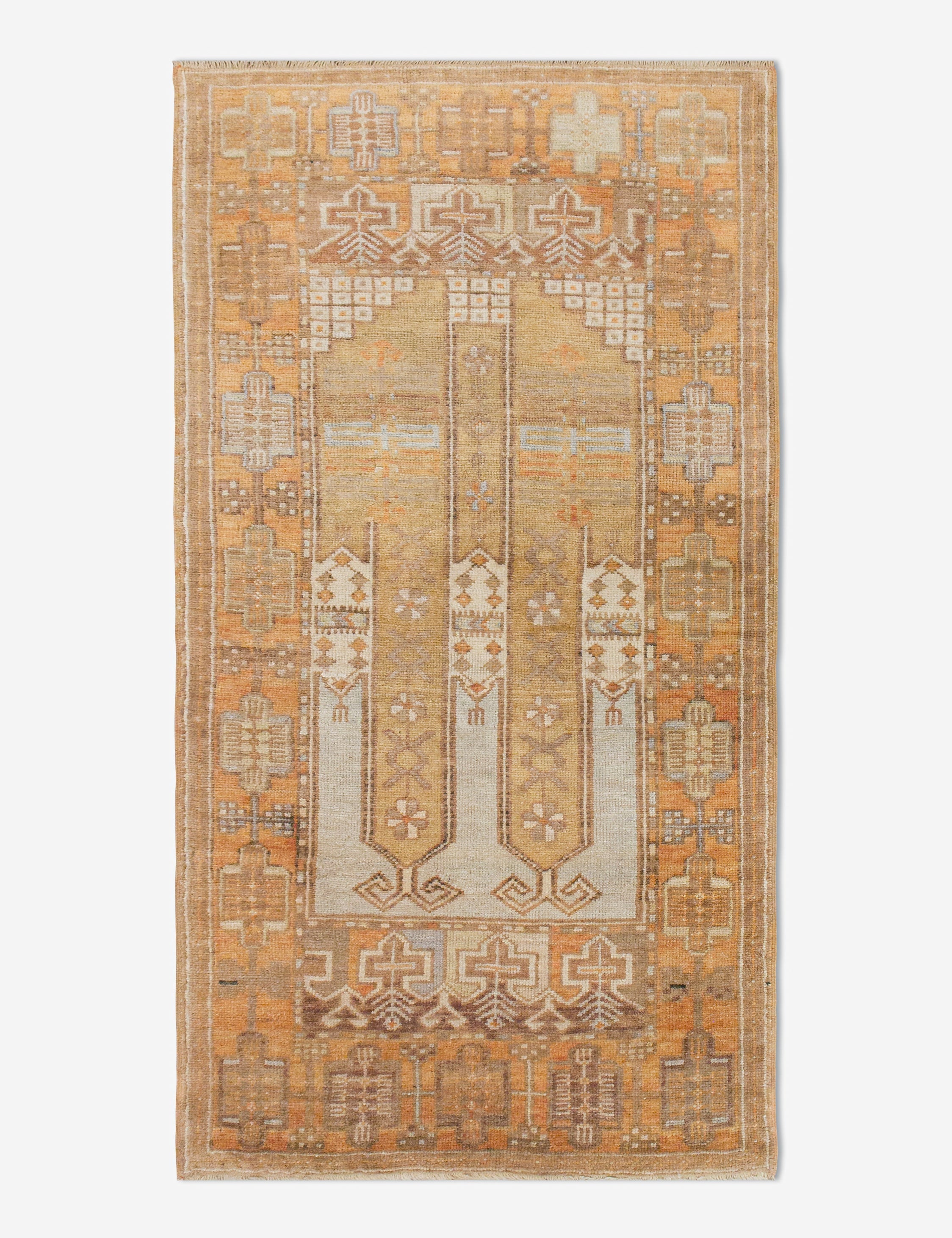 Lulu and Georgia - Vintage Turkish Hand - Knotted Wool Runner Rug No. 241, 2'11" x 5'10"
