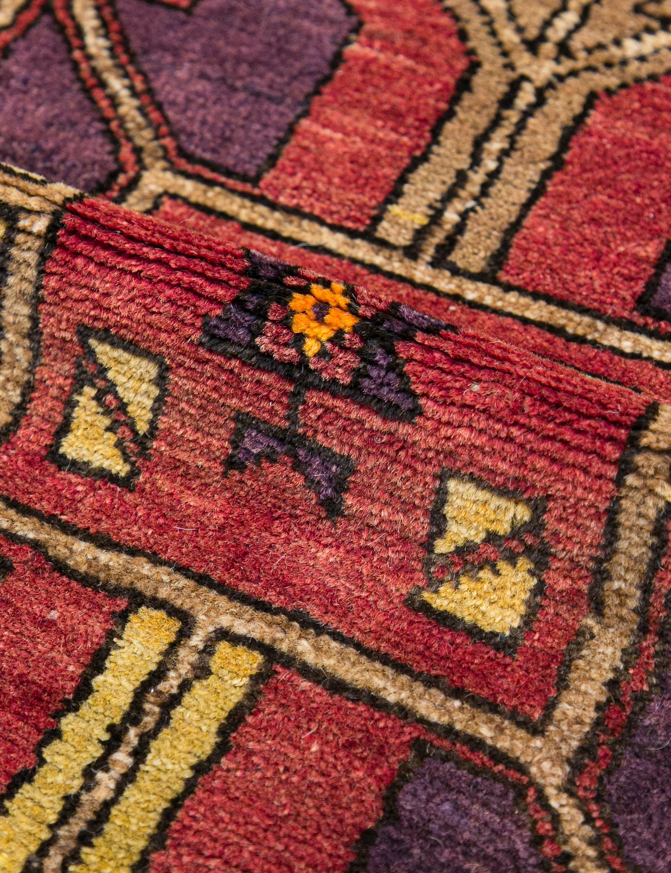 Lulu and Georgia - Vintage Turkish Hand - Knotted Wool Runner Rug No. 242, 4' x 14'1"