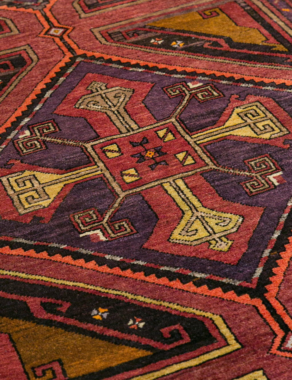 Lulu and Georgia - Vintage Turkish Hand - Knotted Wool Runner Rug No. 242, 4' x 14'1"