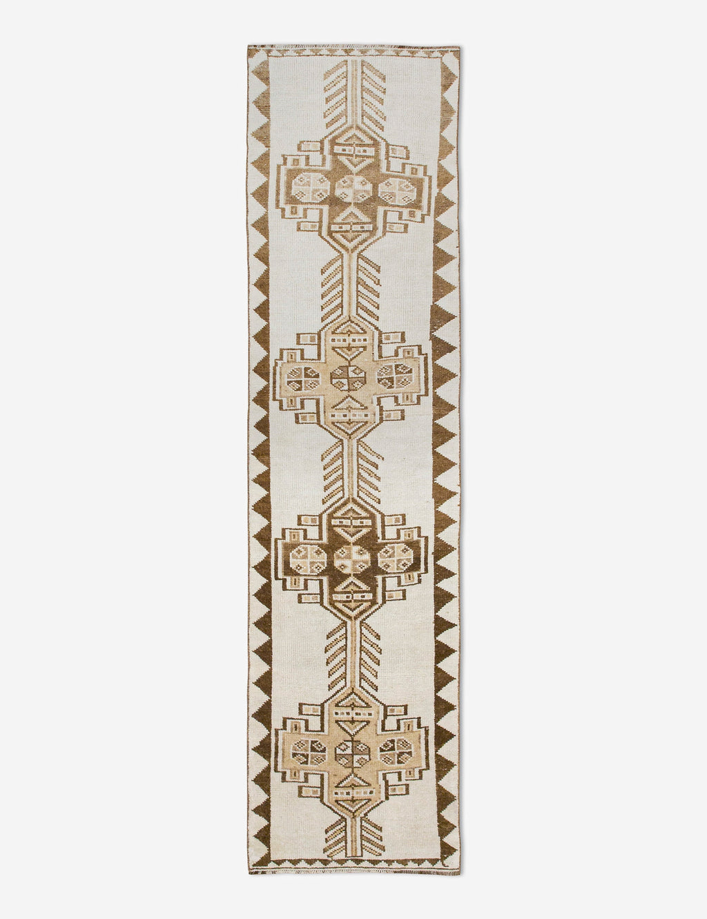 Lulu and Georgia - Vintage Turkish Hand - Knotted Wool Runner Rug No. 243, 2'9" x 12'6"