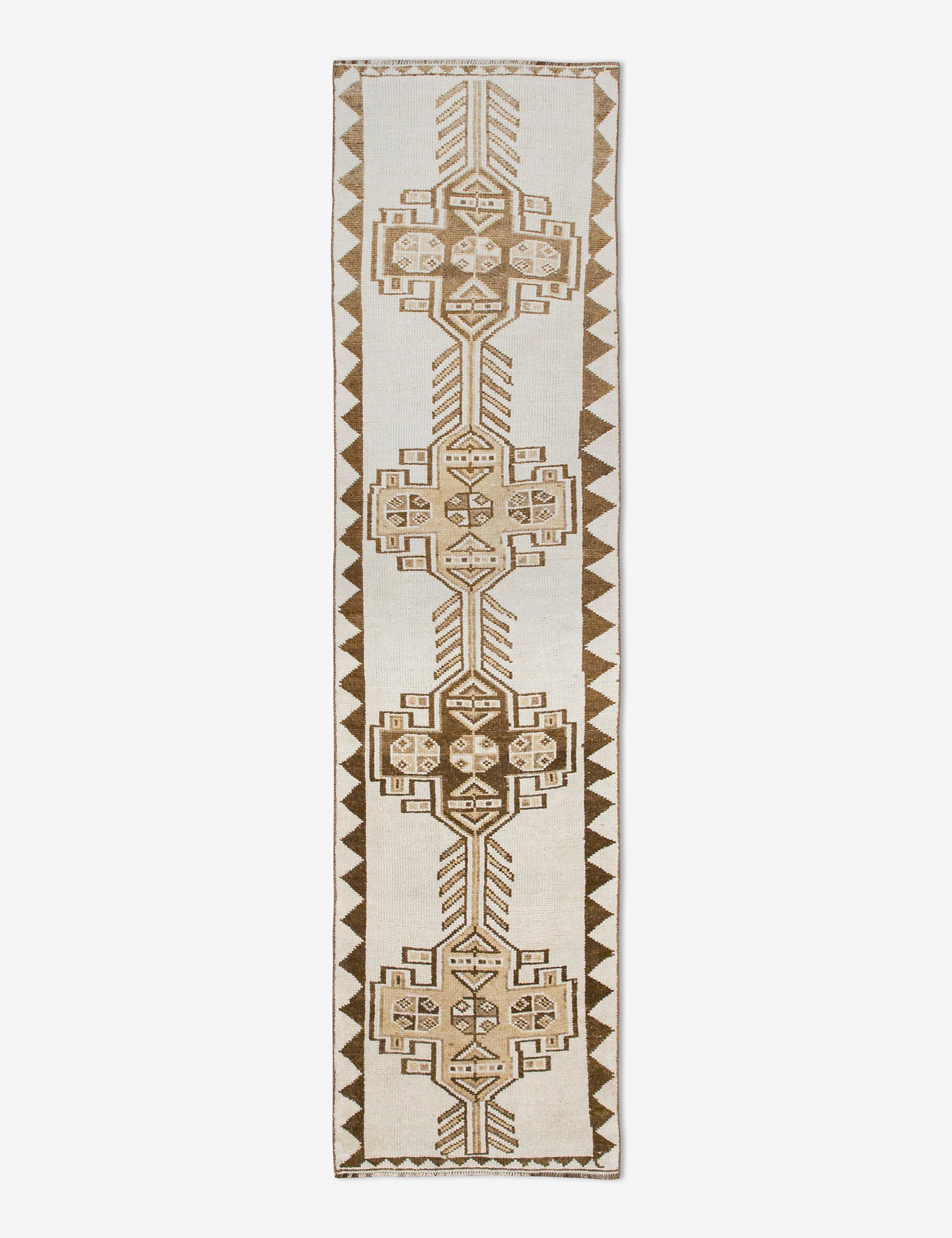 Lulu and Georgia - Vintage Turkish Hand - Knotted Wool Runner Rug No. 243, 2'9" x 12'6"