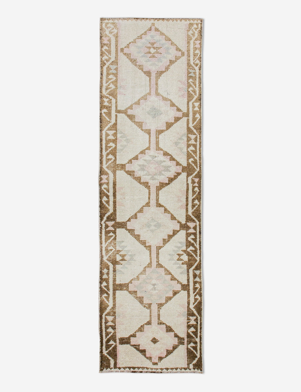 Lulu and Georgia - Vintage Turkish Hand - Knotted Wool Runner Rug No. 244, 2'12" x 10'12"