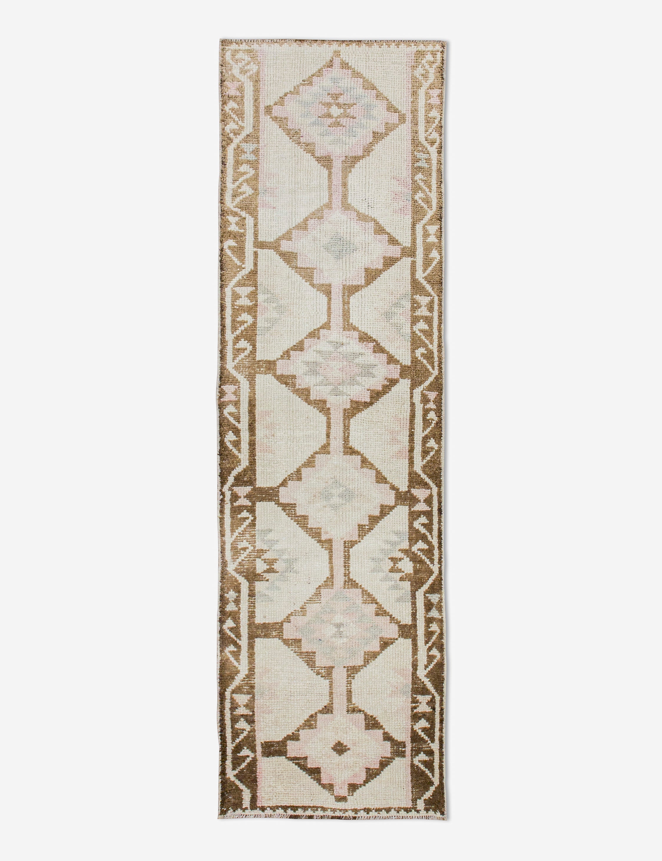 Lulu and Georgia - Vintage Turkish Hand - Knotted Wool Runner Rug No. 244, 2'12" x 10'12"