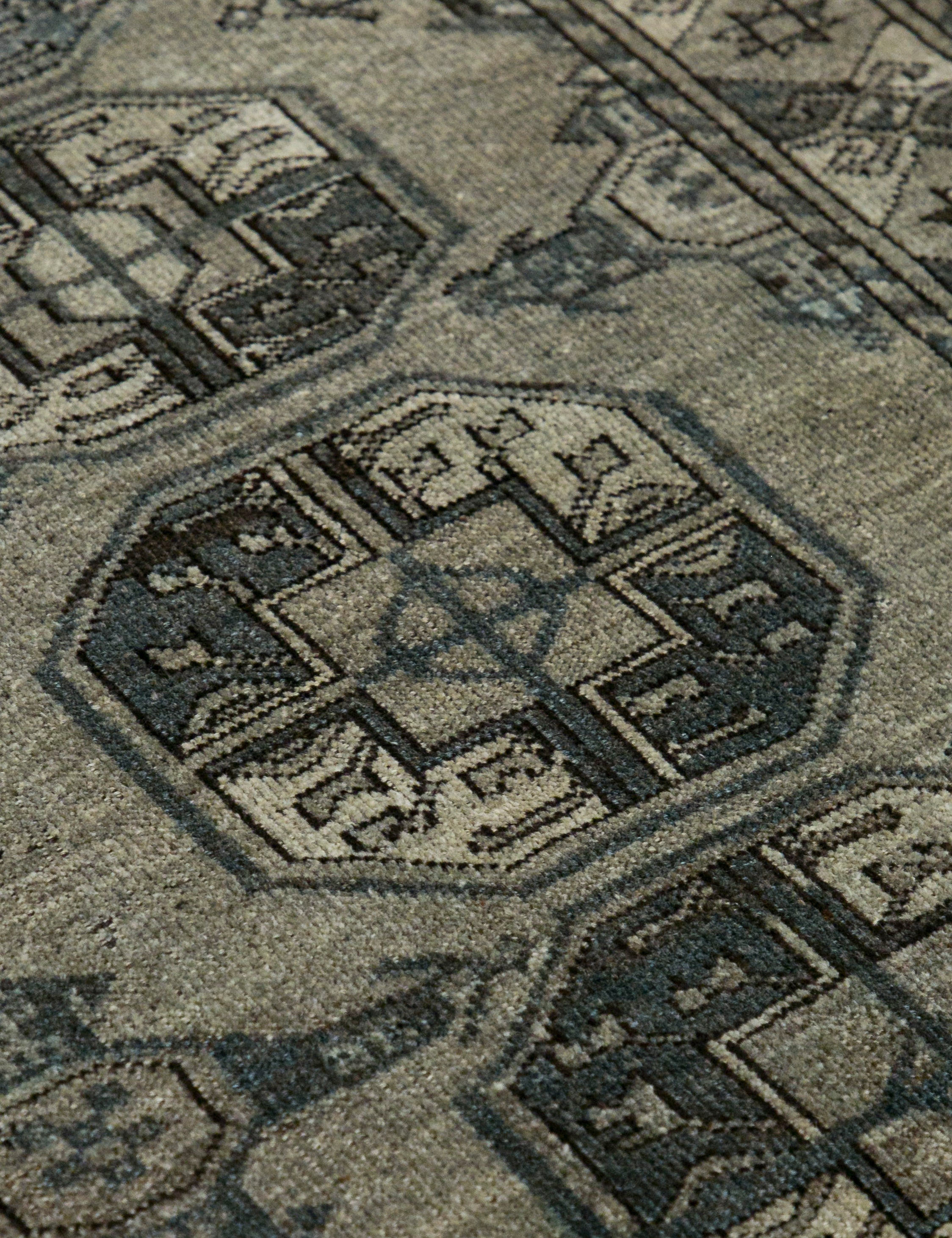 Lulu and Georgia - Vintage Turkish Hand - Knotted Wool Rug No. 460, 4'6" x 5'2"