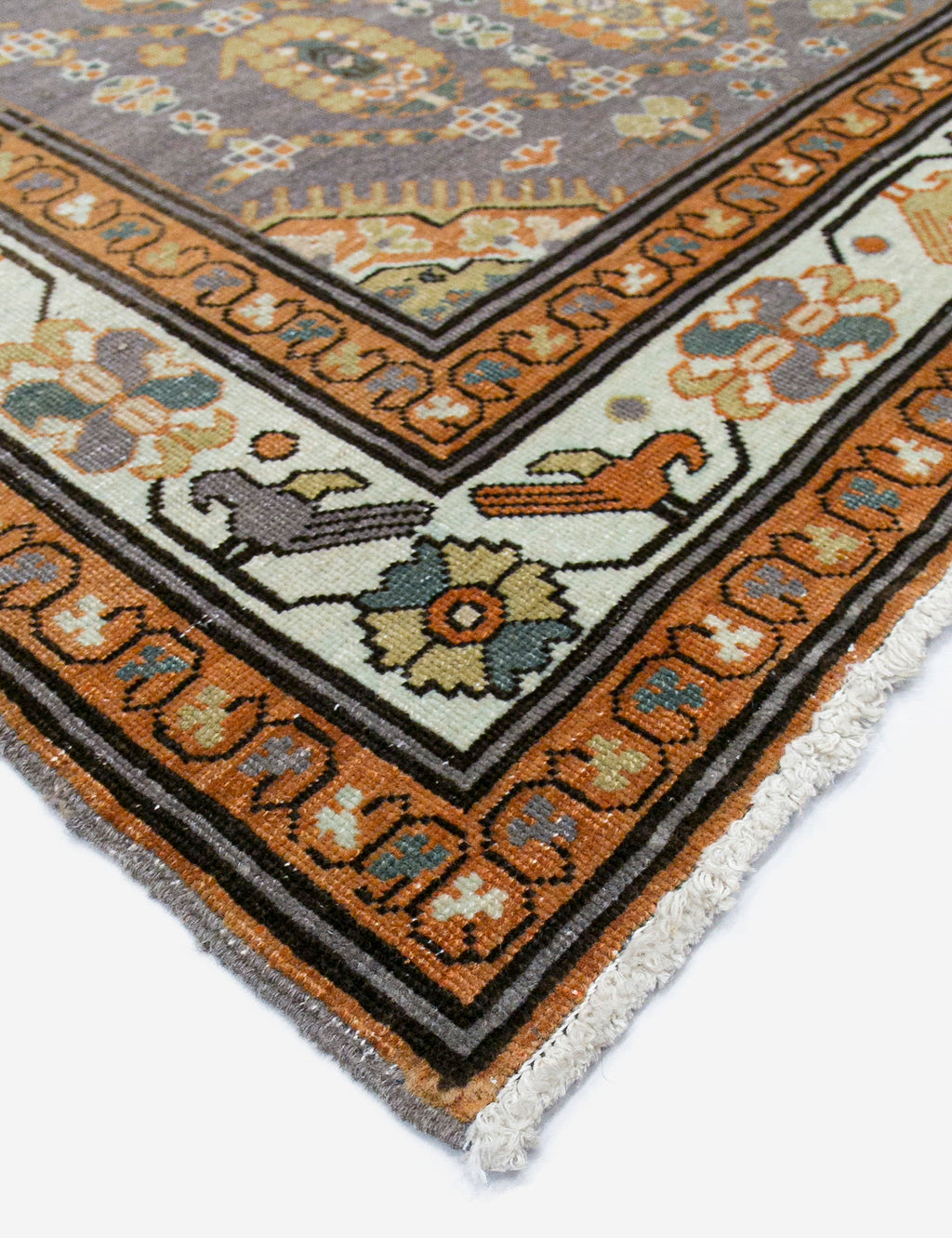 Lulu and Georgia - Vintage Turkish Hand - Knotted Wool Rug No. 461, 3'4" x 4'7"