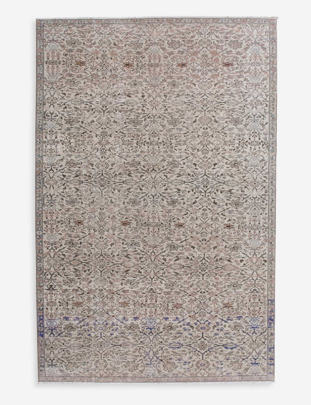 Lulu and Georgia - Vintage Turkish Hand - Knotted Wool Rug No. 586, 7'7" x 10'9"