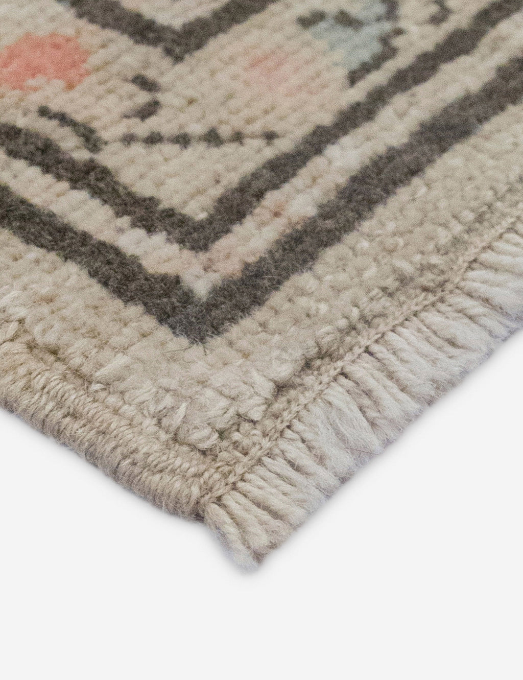 Lulu and Georgia - Vintage Turkish Hand - Knotted Wool Rug No. 588, 6'7" x 9'4"