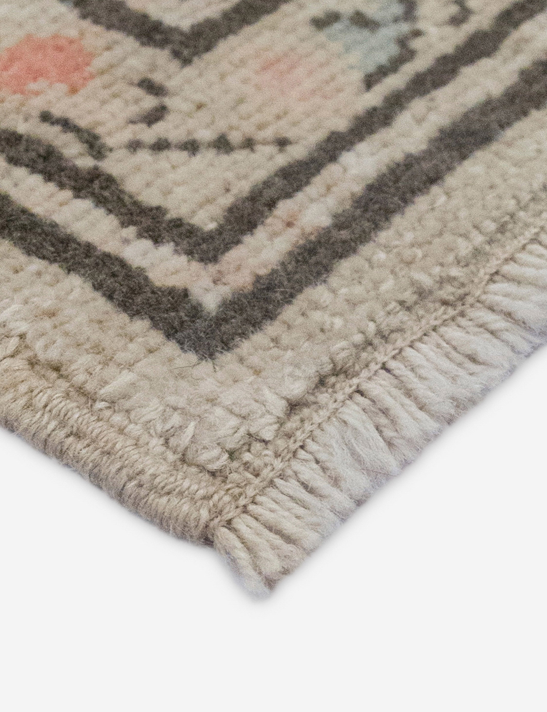 Lulu and Georgia - Vintage Turkish Hand - Knotted Wool Rug No. 588, 6'7" x 9'4"