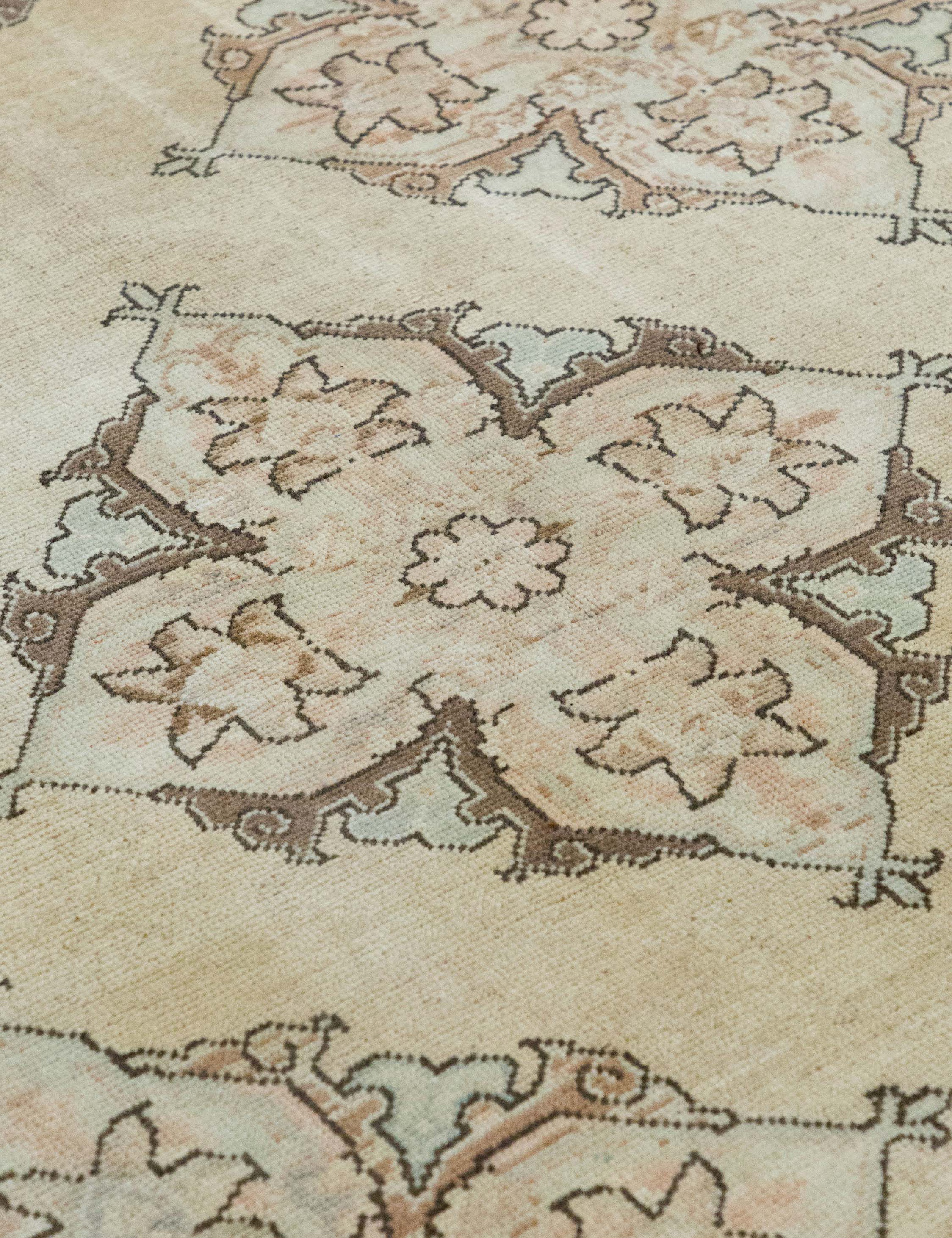 Lulu and Georgia - Vintage Turkish Hand - Knotted Wool Rug No. 588, 6'7" x 9'4"
