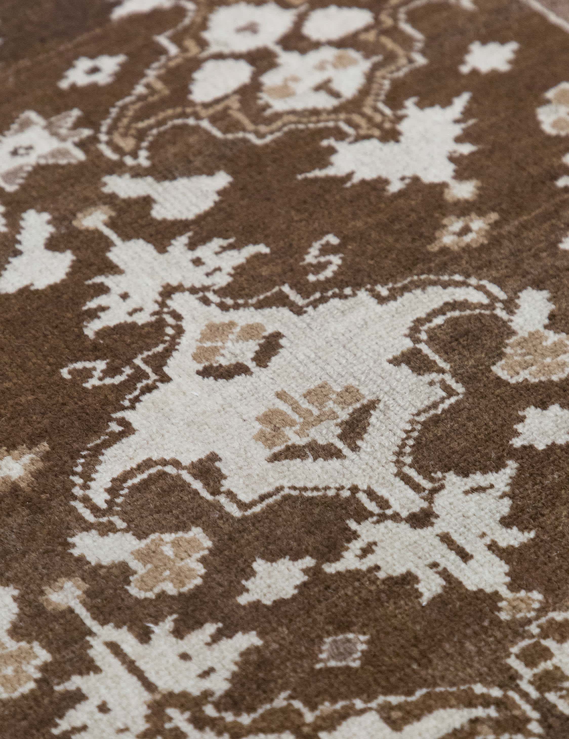 Lulu and Georgia - Vintage Turkish Hand - Knotted Wool Rug No. 589, 3'8" x 7'2"