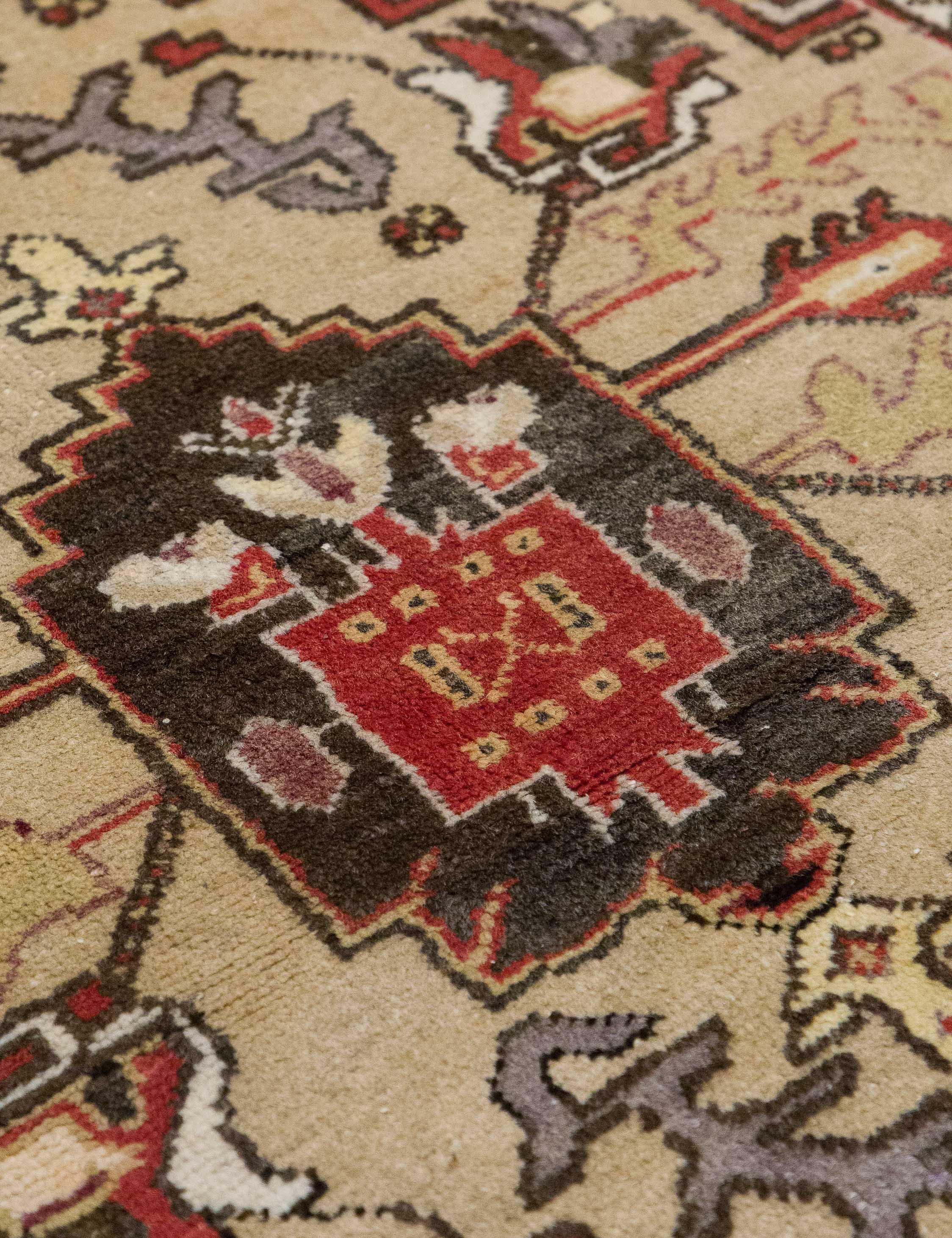 Lulu and Georgia - Vintage Turkish Hand - Knotted Wool Rug No. 590, 2'5" x 4'4"