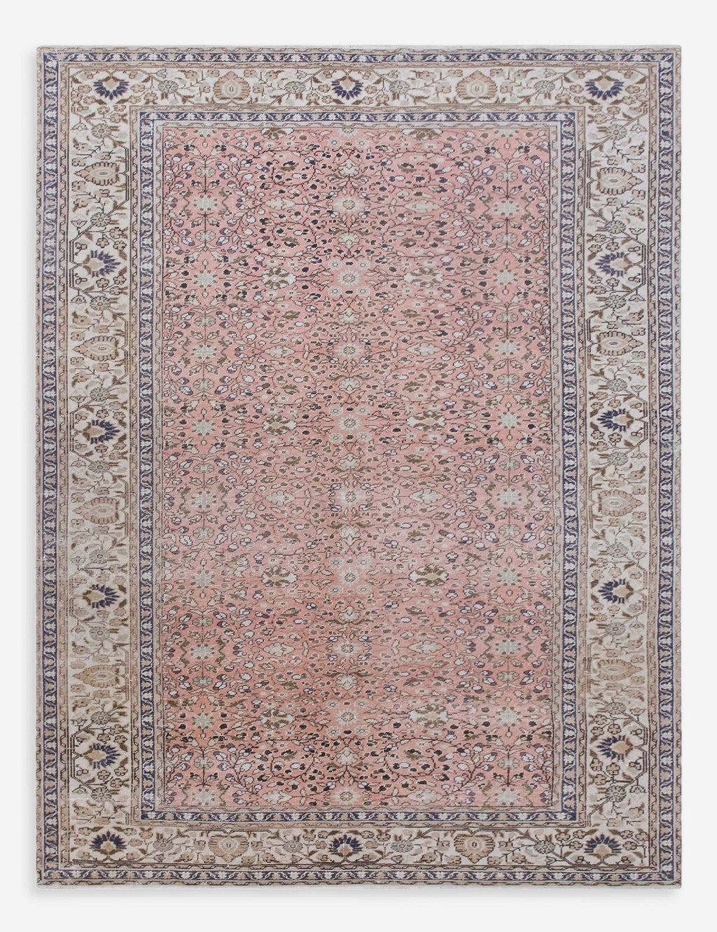 Lulu and Georgia - Vintage Turkish Hand - Knotted Wool Rug No. 591, 4'8" x 6'10"