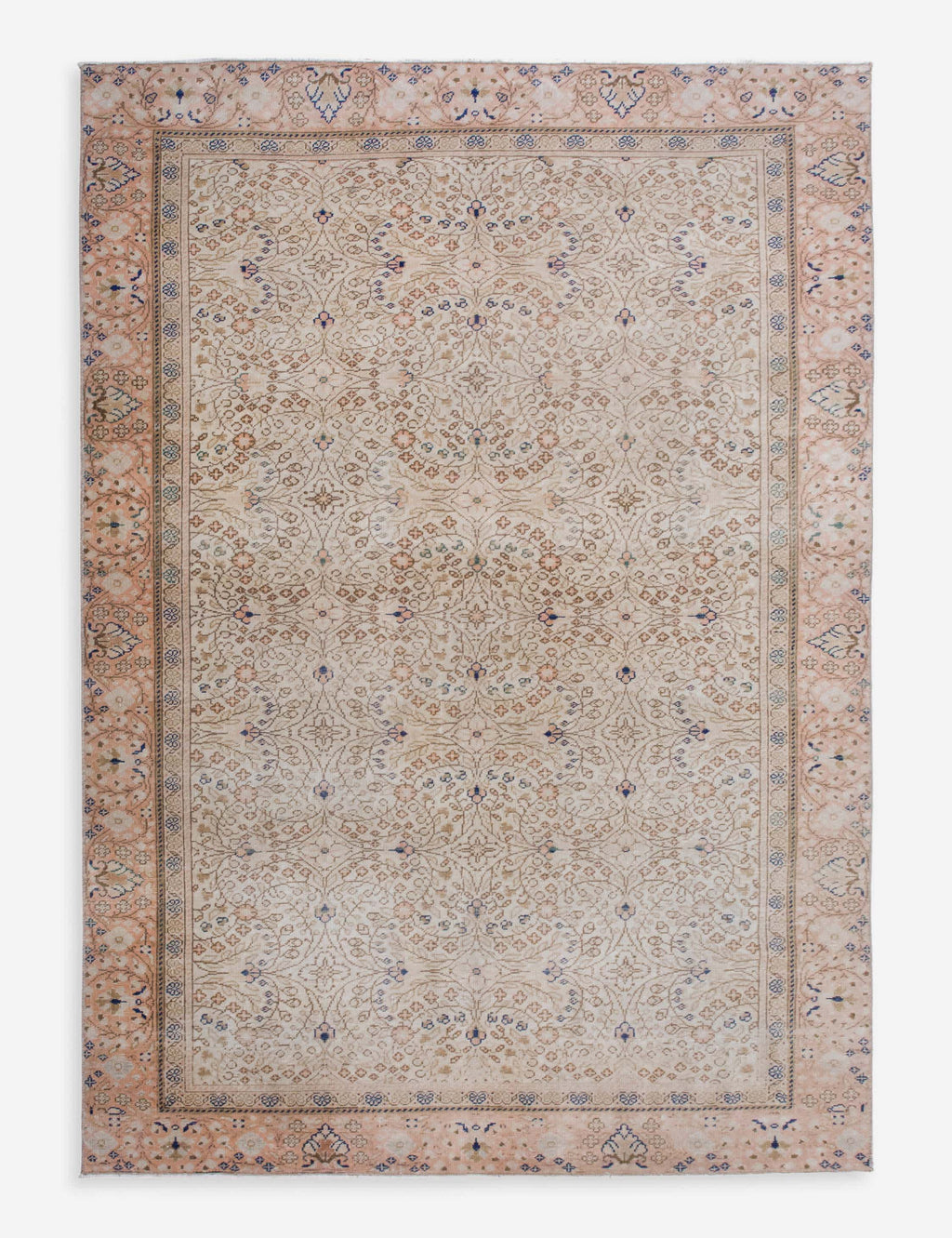 Lulu and Georgia - Vintage Turkish Hand - Knotted Wool Rug No. 592, 4'6" x 6'9"