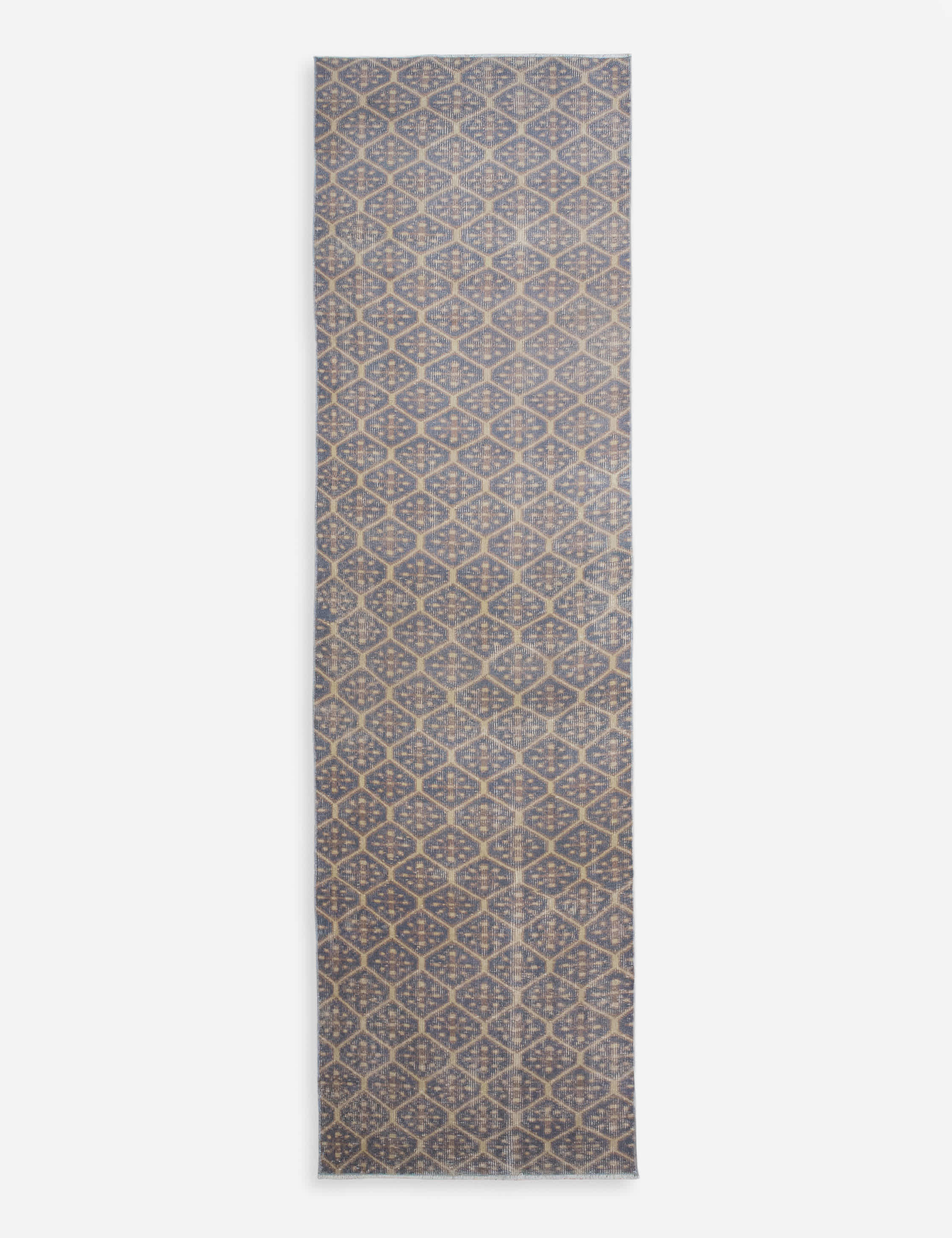 Lulu and Georgia - Vintage Turkish Hand - Knotted Wool Runner Rug No. 317, 2'6" x 10'10"