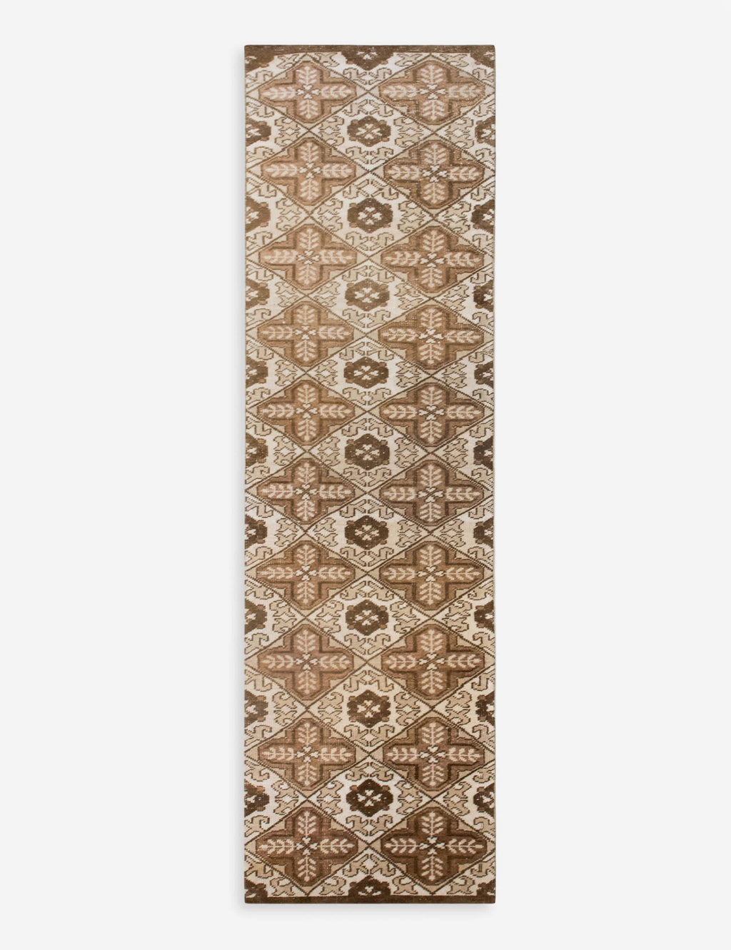 Lulu and Georgia - Vintage Turkish Hand - Knotted Wool Runner Rug No. 319, 1'12" x 9'10"