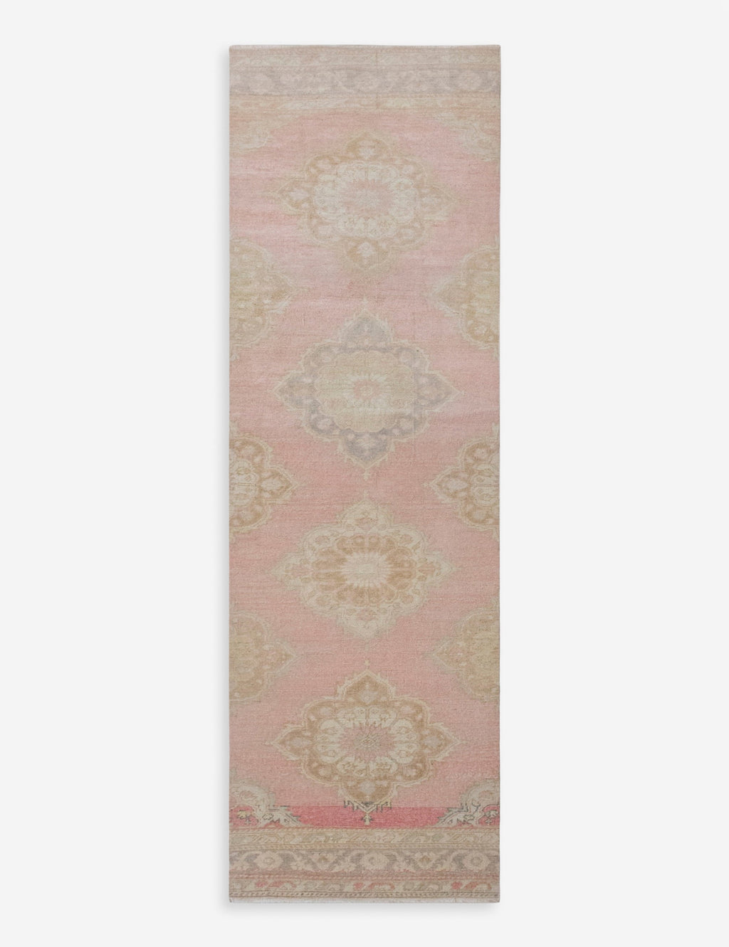 Lulu and Georgia - Vintage Turkish Hand - Knotted Wool Runner Rug No. 320, 2'7" x 10'11"