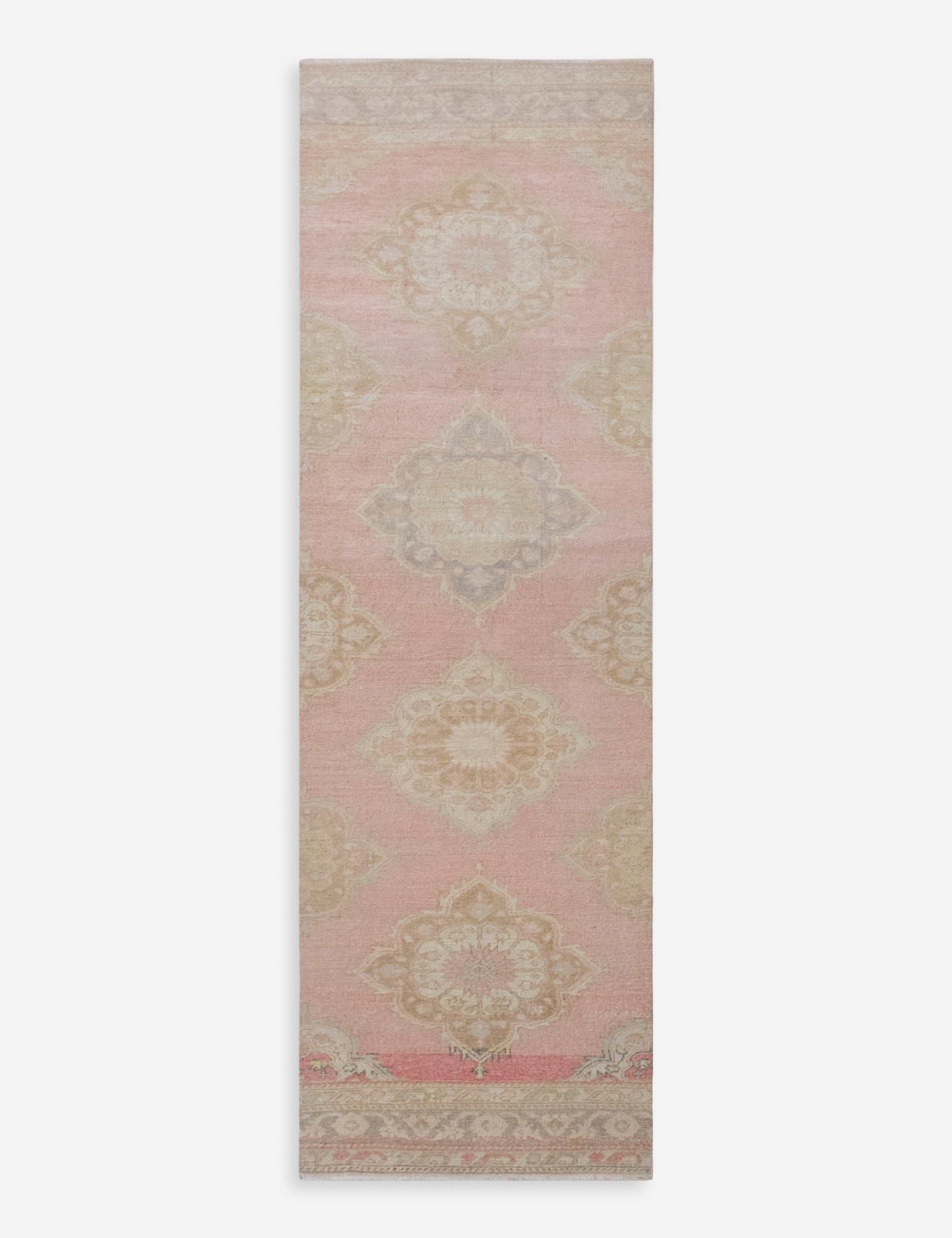 Lulu and Georgia - Vintage Turkish Hand - Knotted Wool Runner Rug No. 320, 2'7" x 10'11"