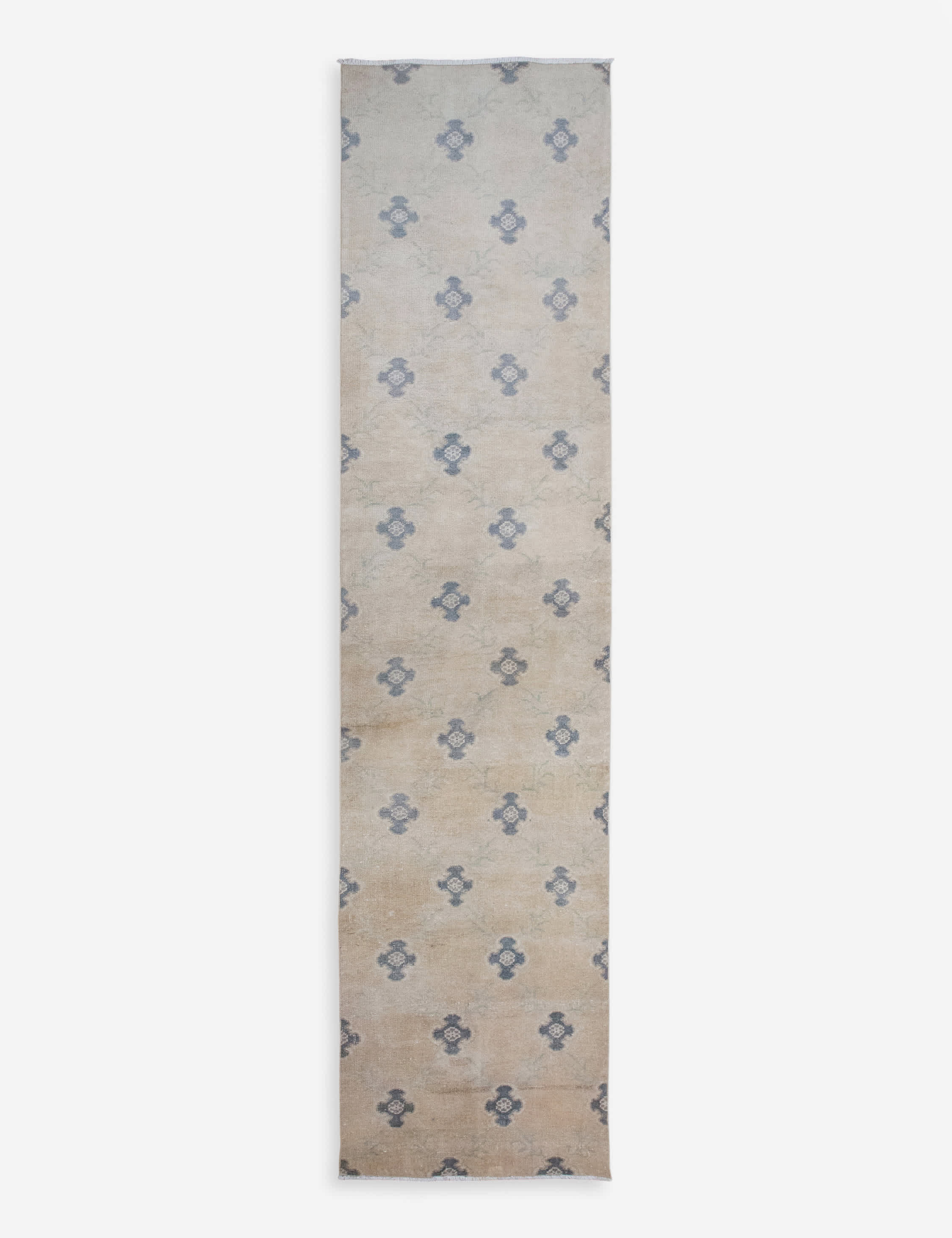 Lulu and Georgia - Vintage Turkish Hand - Knotted Wool Runner Rug No. 321, 2'4" x 10'4"