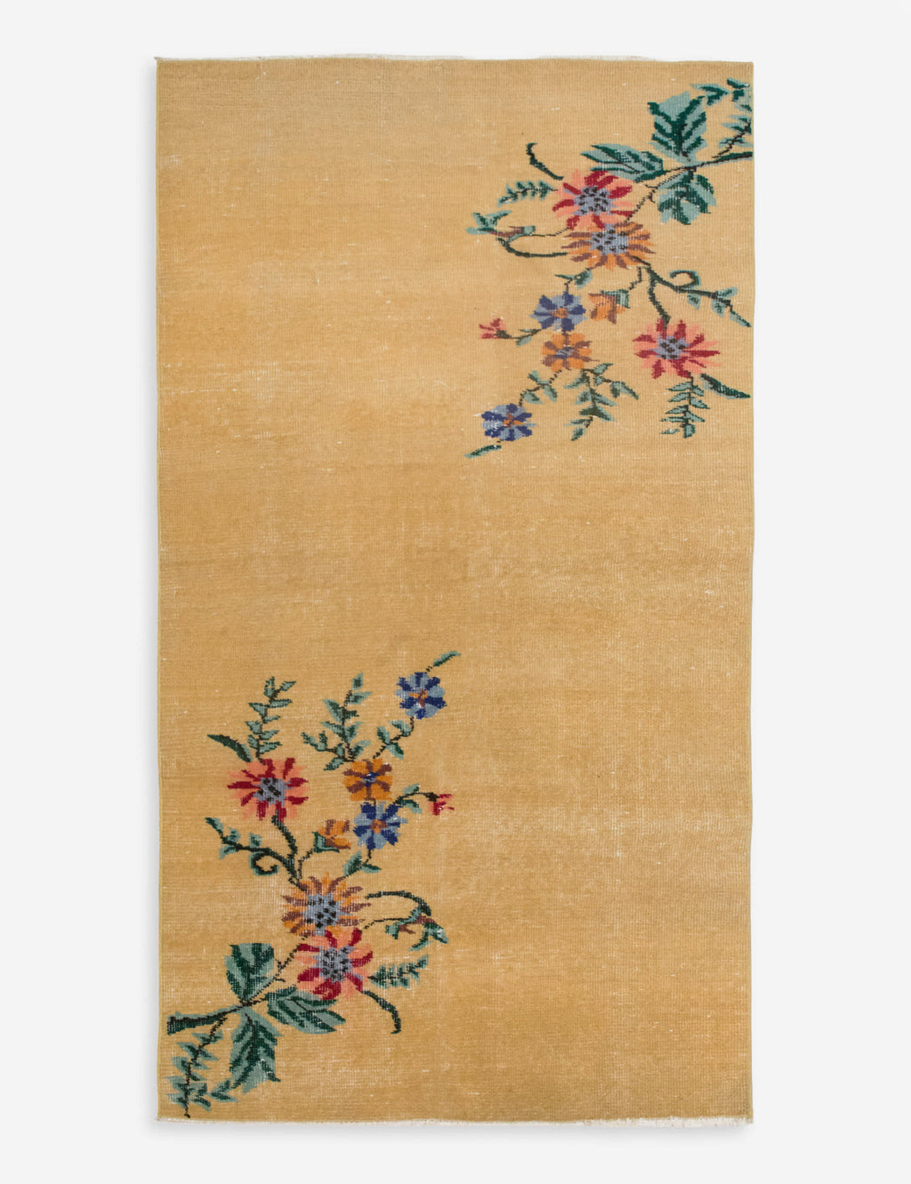 Lulu and Georgia - Vintage Turkish Hand - Knotted Wool Rug No. 597, 3'3" x 6'5"