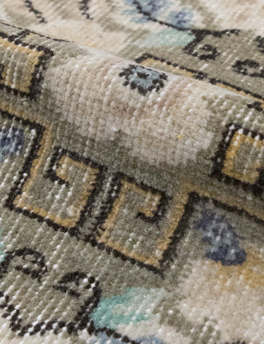 Lulu and Georgia - Vintage Turkish Hand - Knotted Wool Rug No. 598, 4'2" x 7'3"