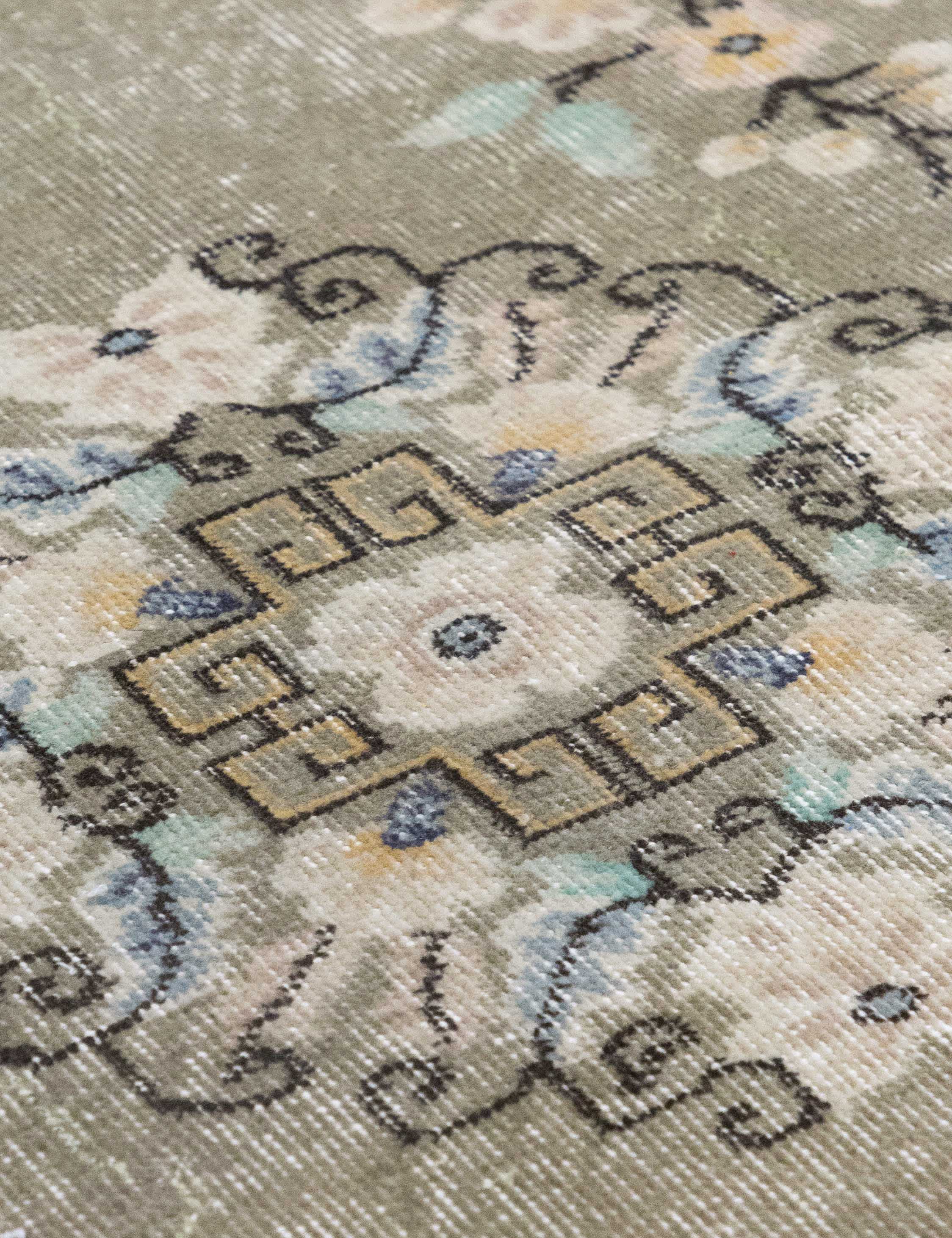 Lulu and Georgia - Vintage Turkish Hand - Knotted Wool Rug No. 598, 4'2" x 7'3"