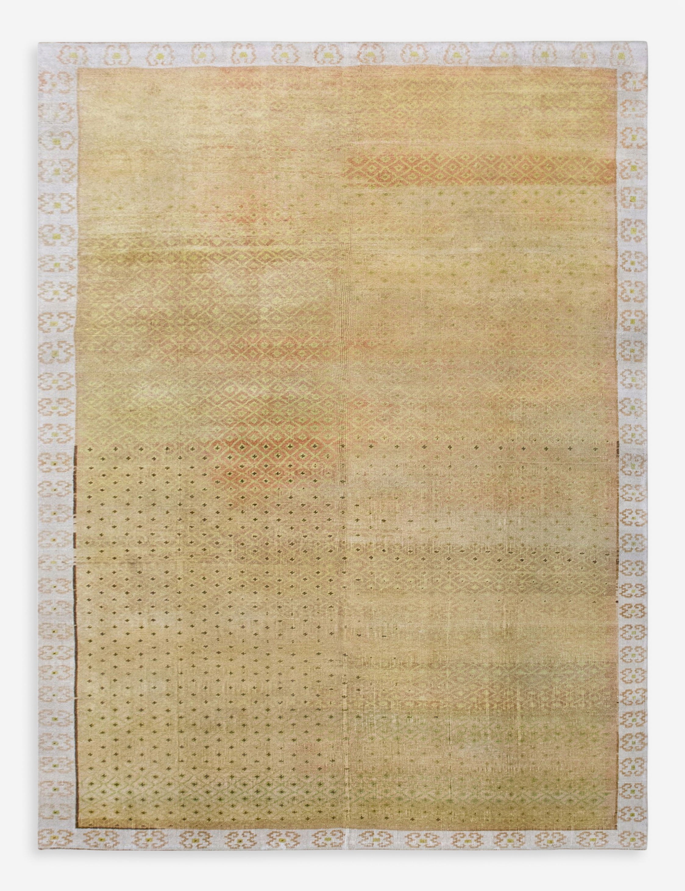 Lulu and Georgia - Vintage Turkish Hand - Knotted Wool Rug No. 602, 6'9" x 9'9"