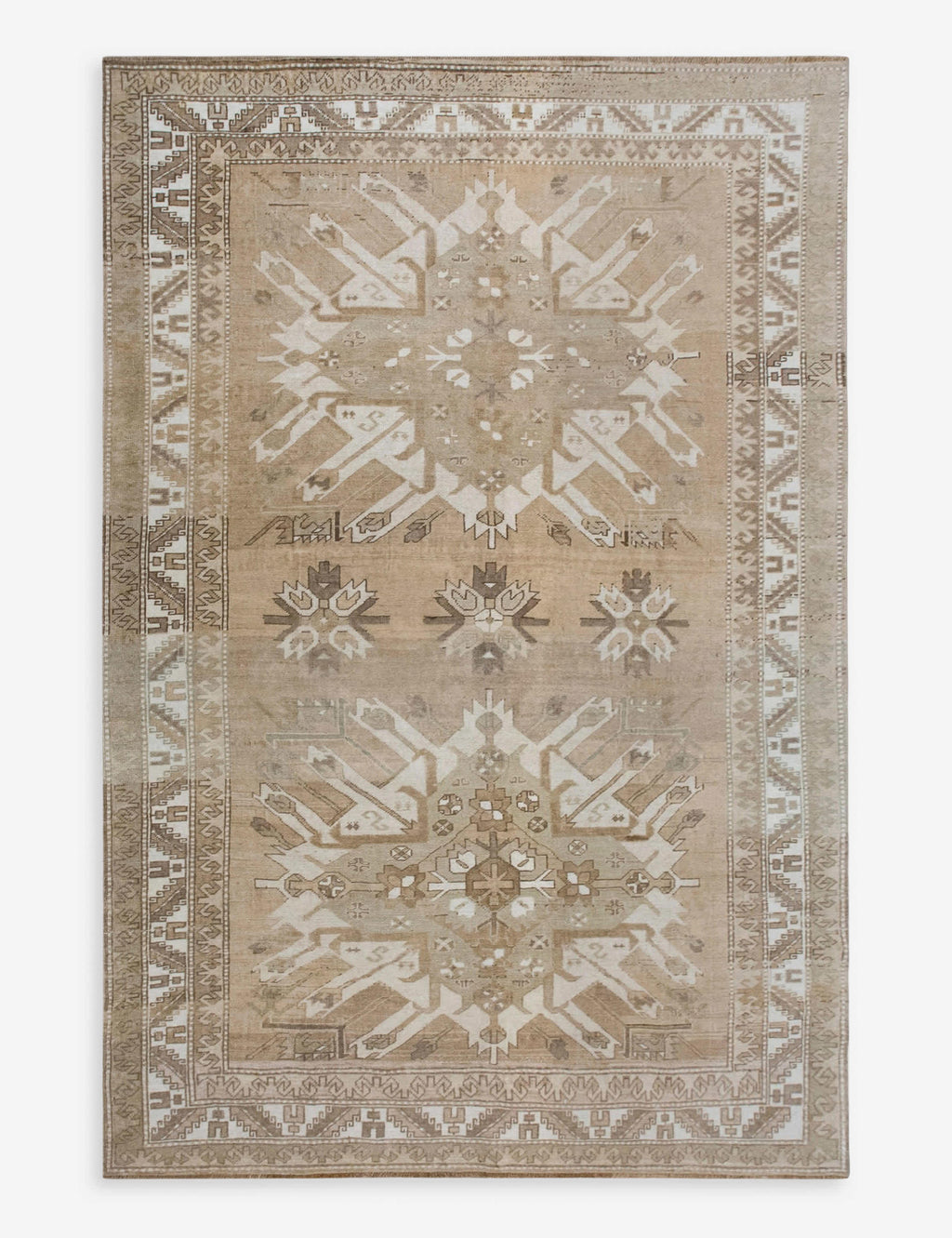 Lulu and Georgia - Vintage Turkish Hand - Knotted Wool Rug No. 603, 6'1" x 9'9"