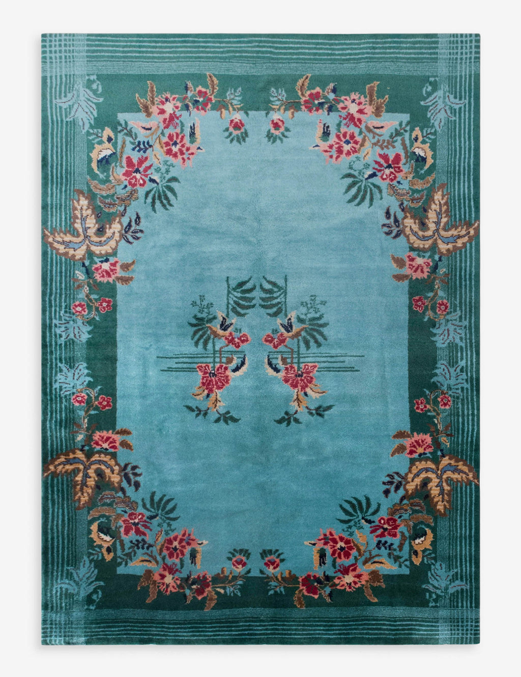 Lulu and Georgia - Vintage Turkish Hand - Knotted Wool Rug No. 604, 6'10" x 10'2"