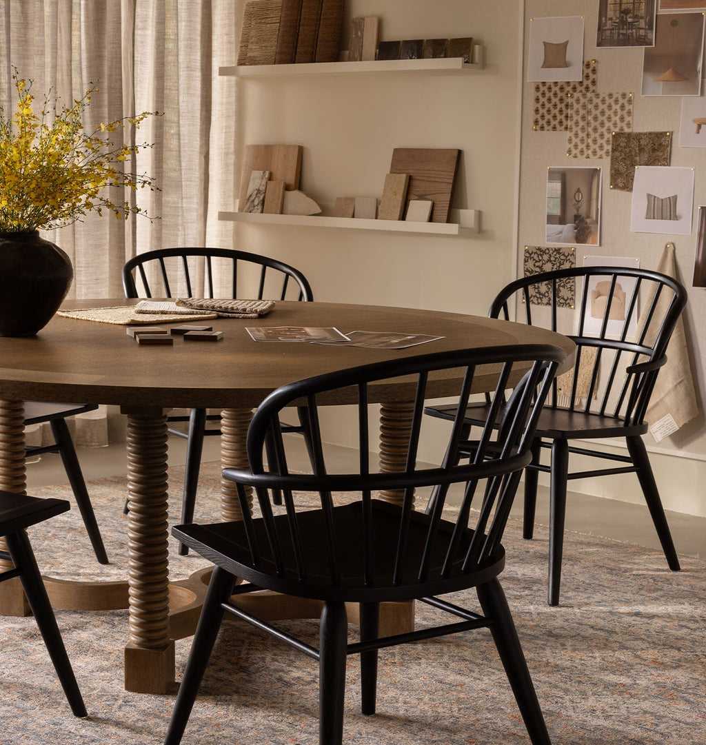 Amber Interiors - Barrett Round Dining Table