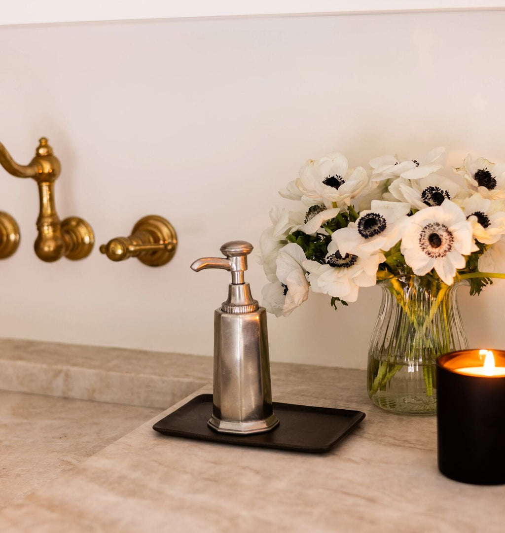 Amber Interiors - Pewter Soap Dispenser