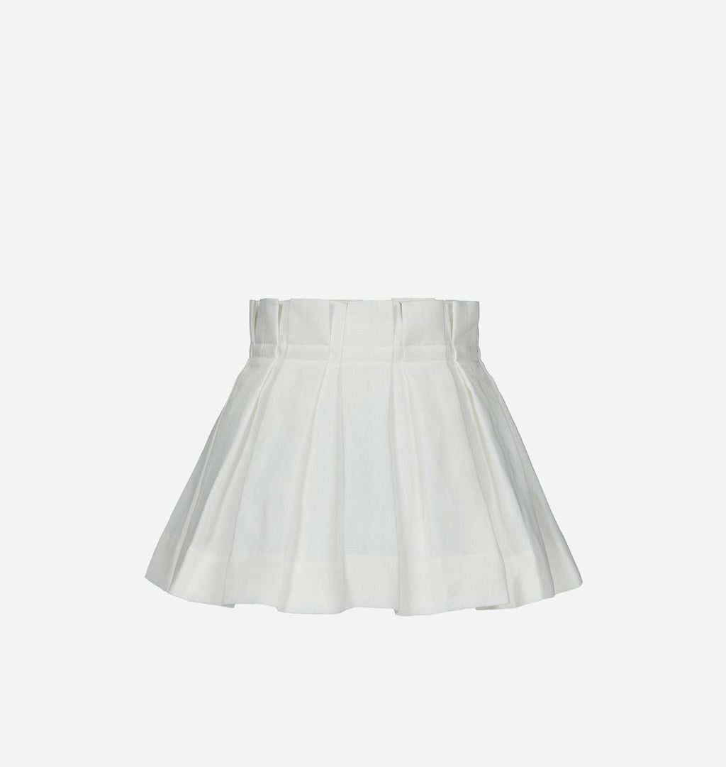 Amber Interiors - White Linen Table Lamp Shade