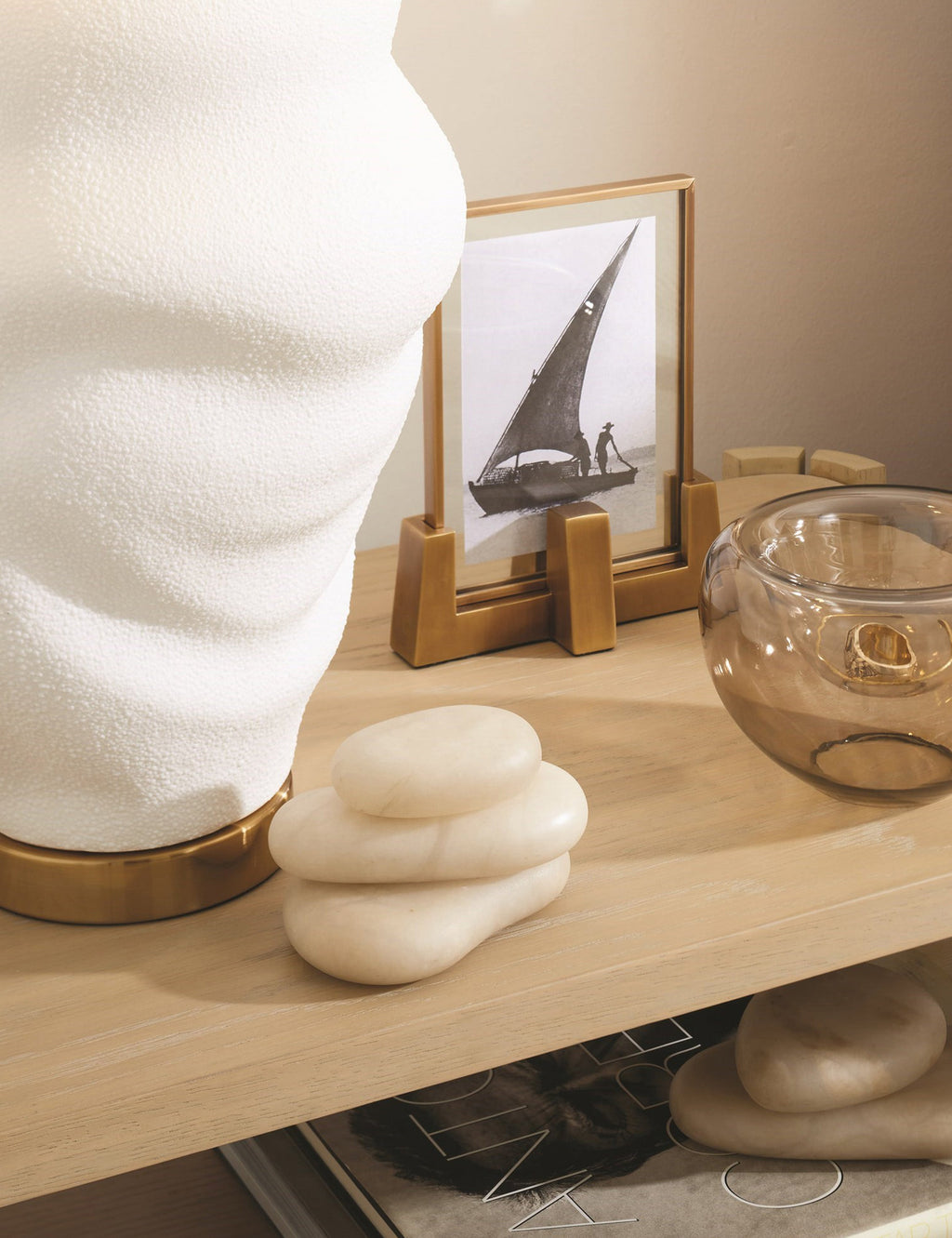 Lulu and Georgia - Alabaster River Rocks (Set of 5) by Ashley Childers