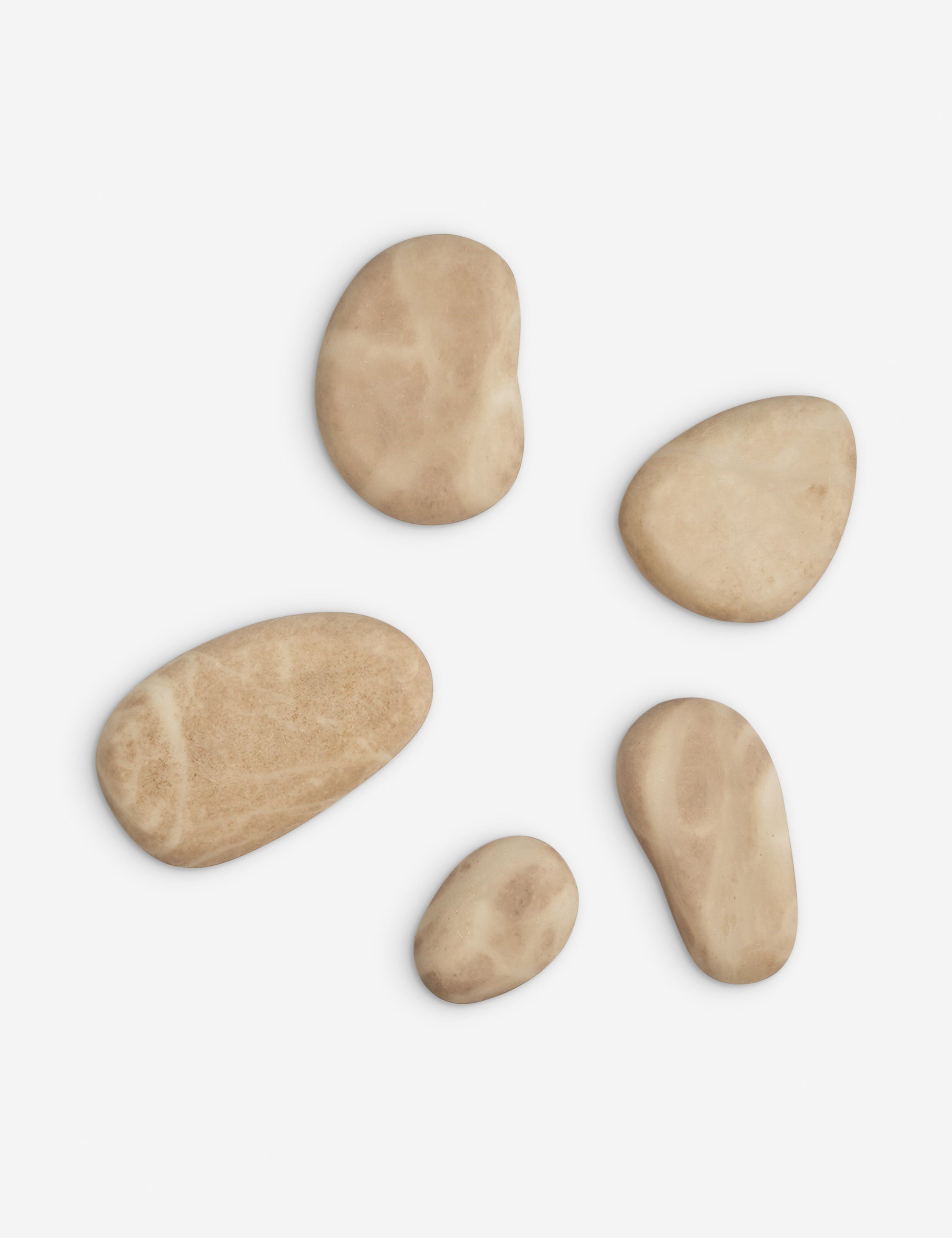 Lulu and Georgia - Alabaster River Rocks (Set of 5) by Ashley Childers