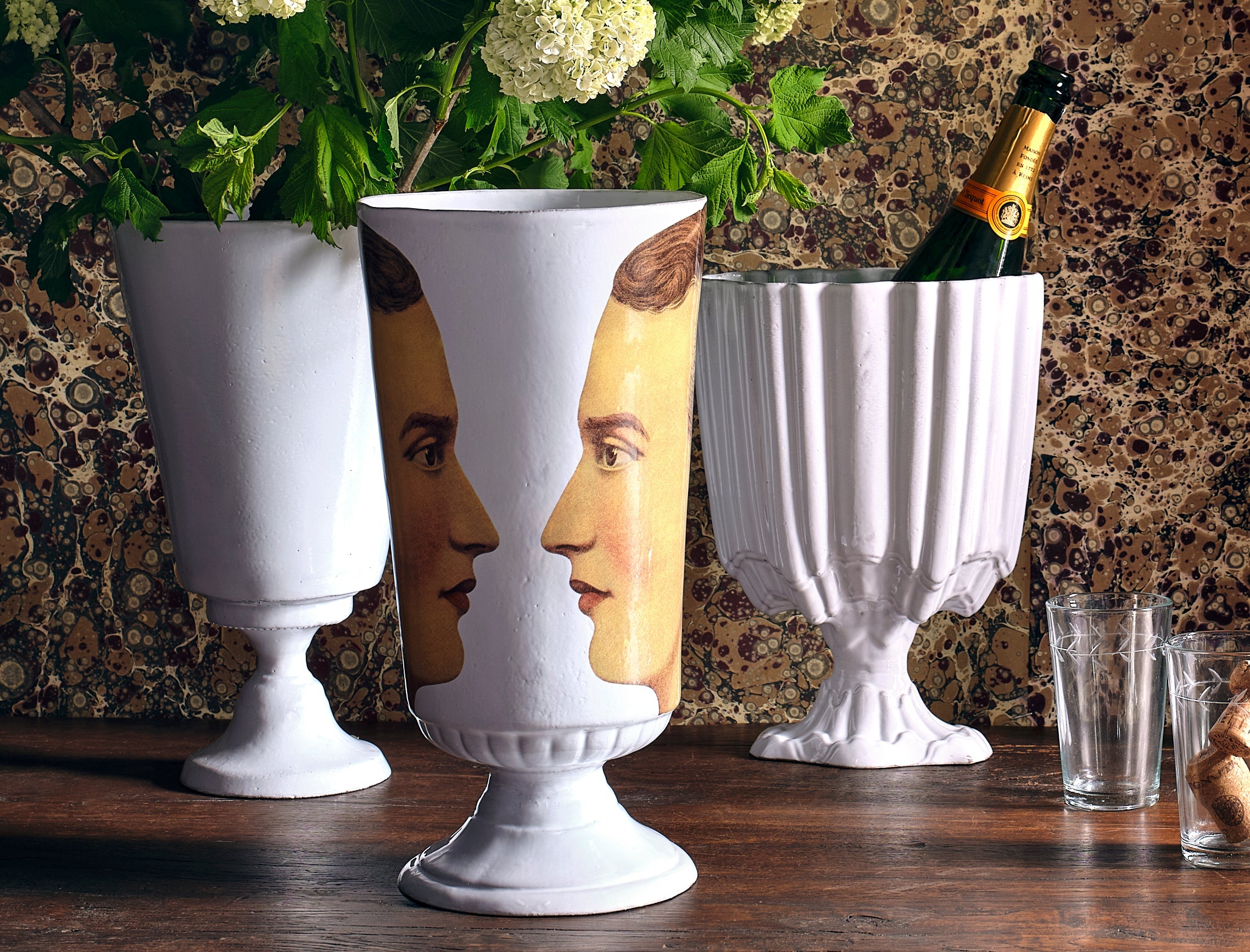 Jayson Home - Astier de Villatte Rocaille Vase